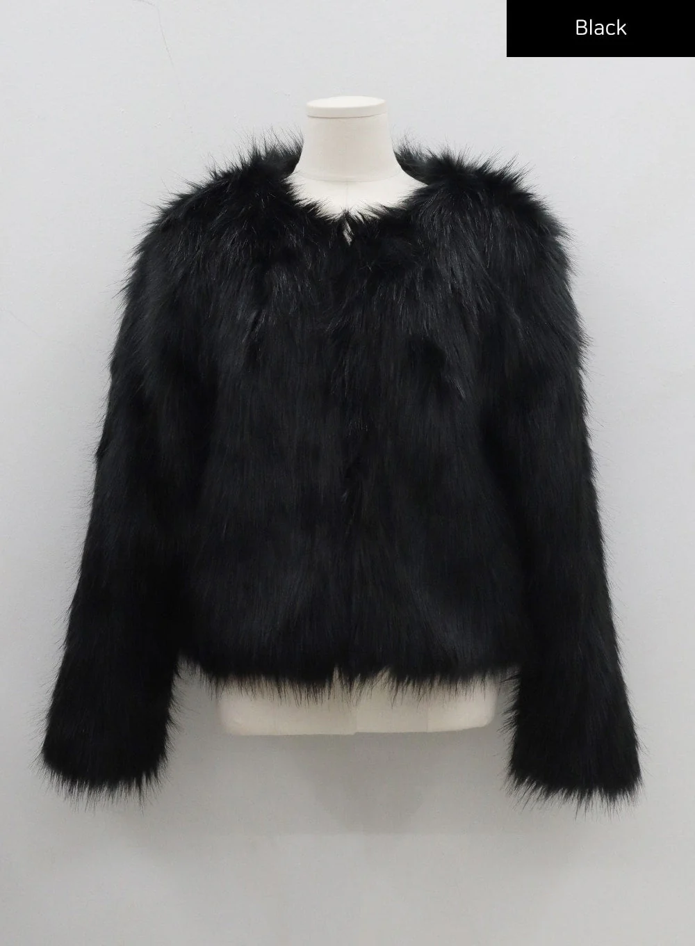 Faux Fur Hook Cropped Jacket CD21 - Image 16
