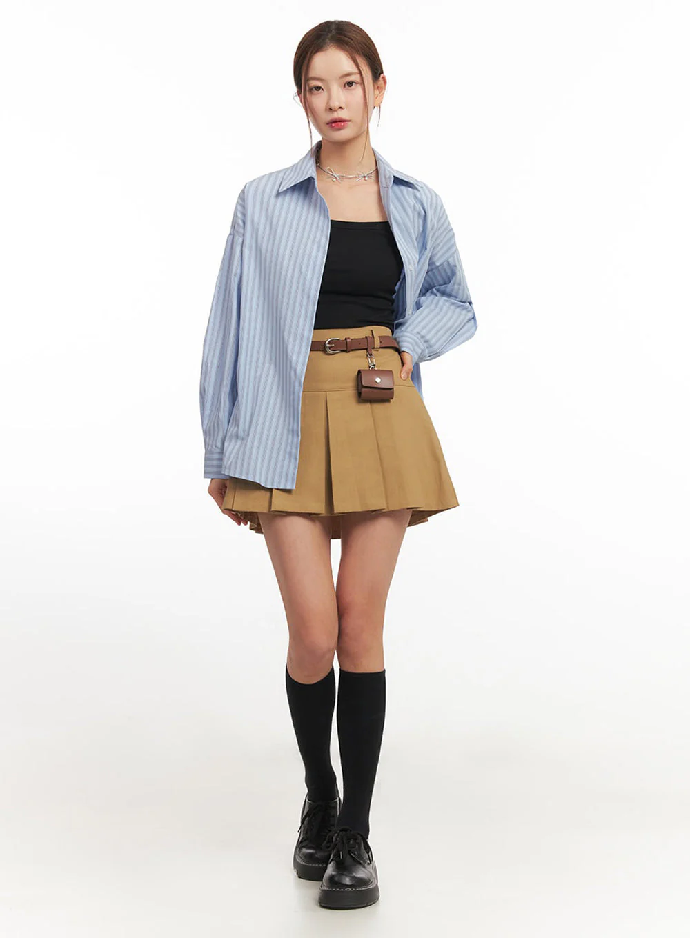 Faux Leather Belt with Pouch IM513 - Image 2