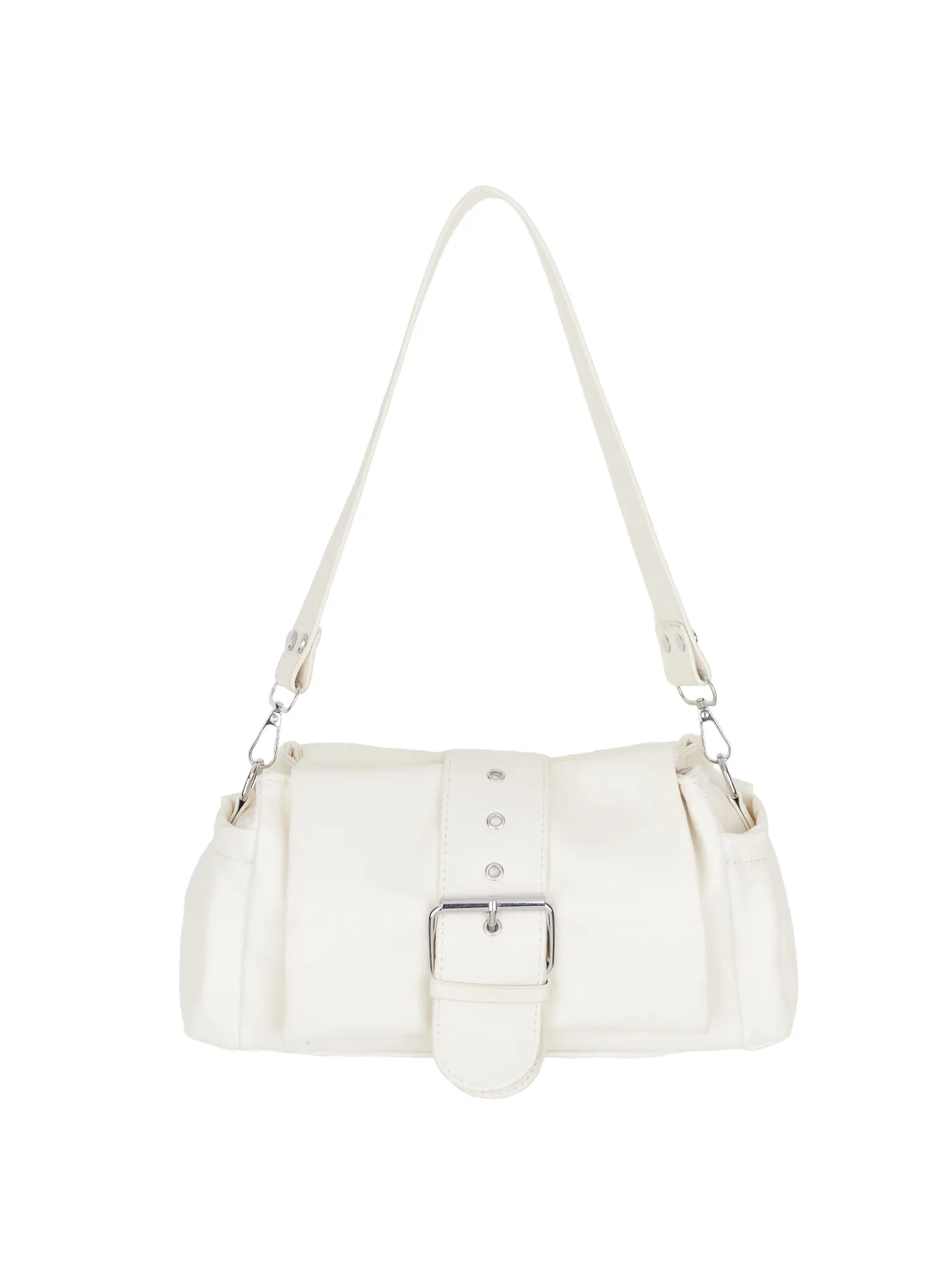 Faux Leather Buckle Shoulder Bag CM520 - Image 7