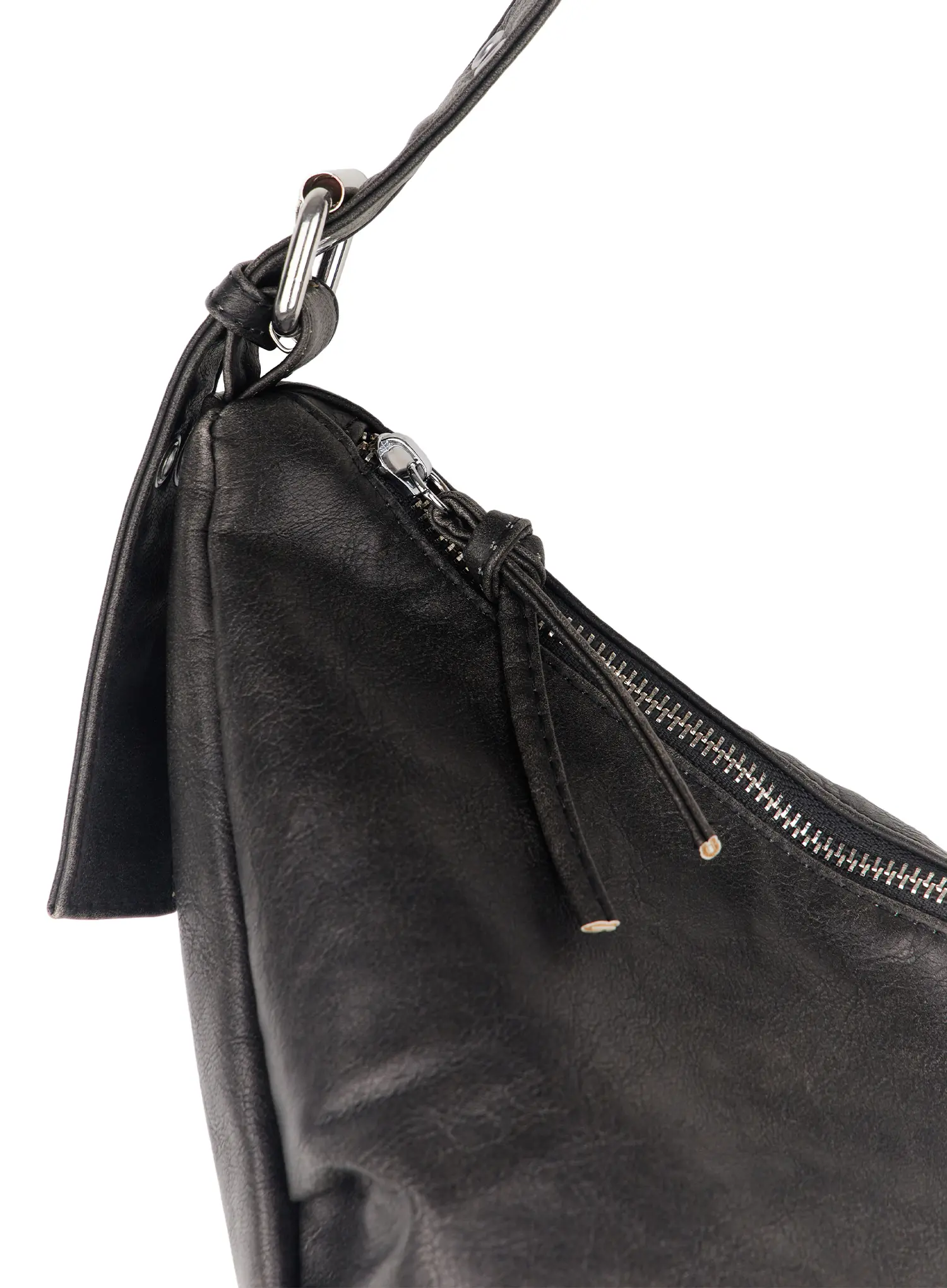 Faux-Leather Hook Crossbody Bag CF503 - Image 5