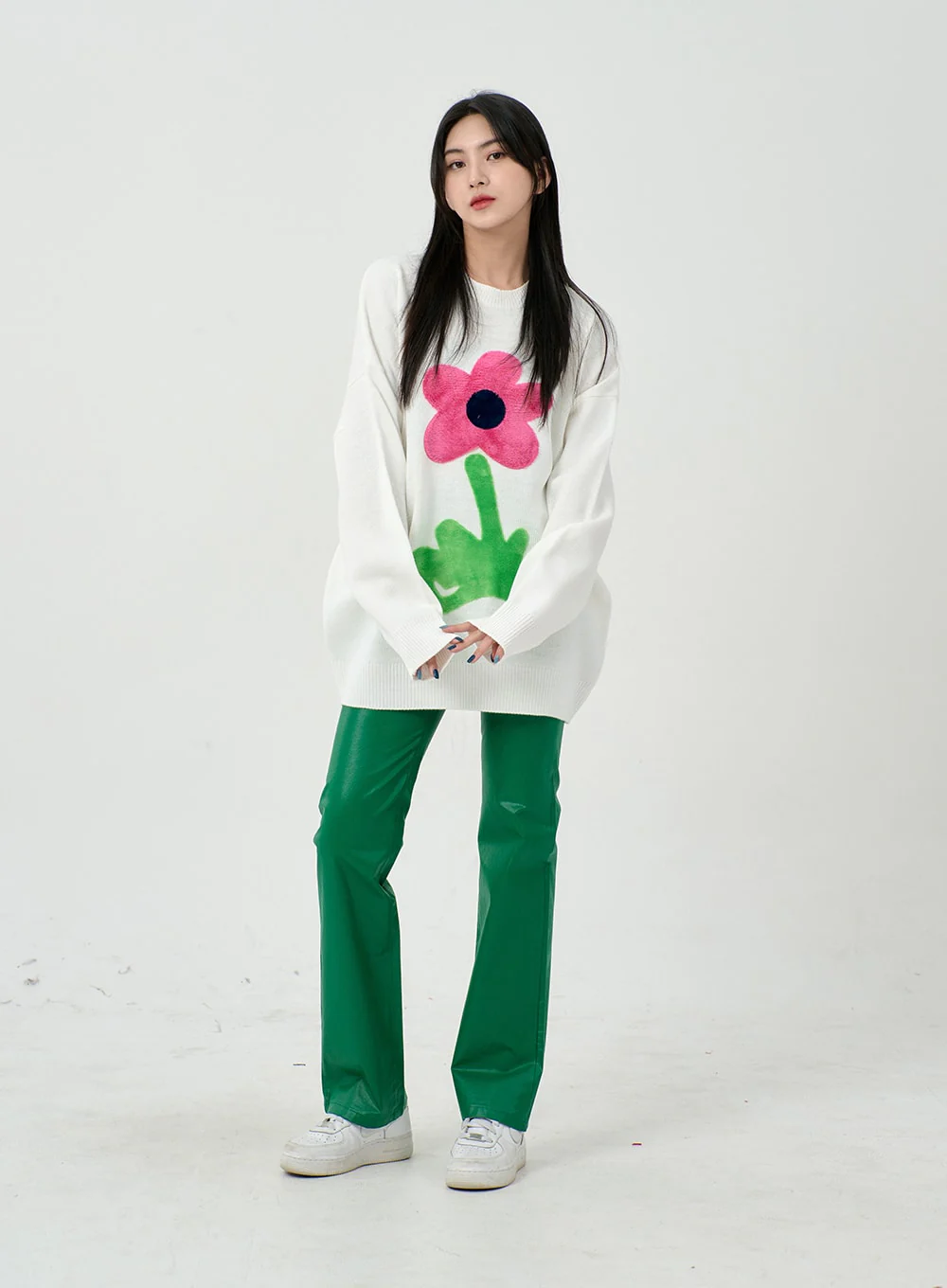 Faux Leather Straight Pants BD09 - Image 2