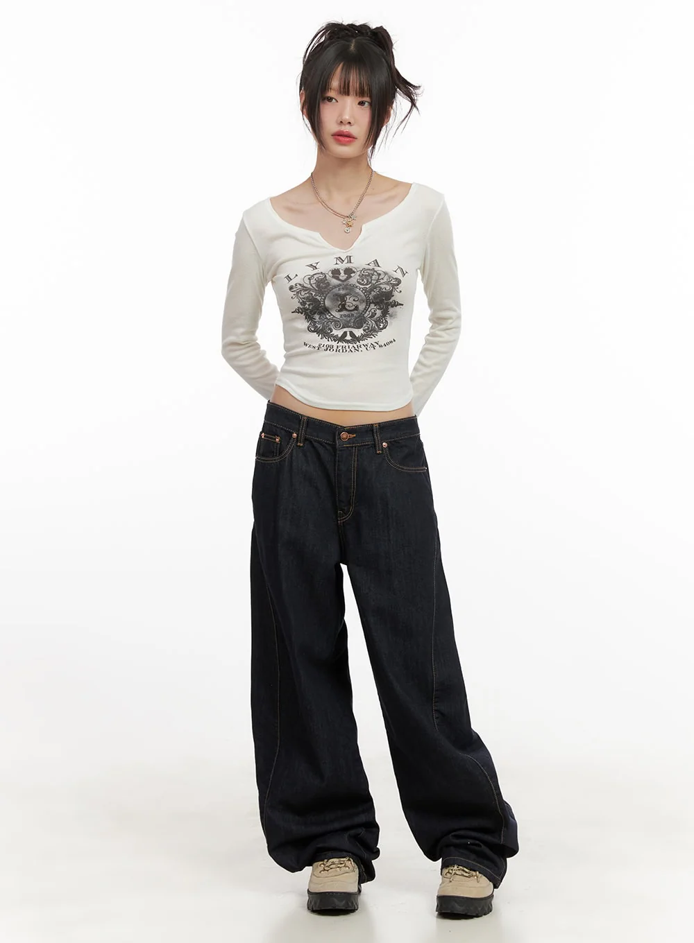 Fernanda Balloon-Fit Baggy Jeans CJ502 - Image 2