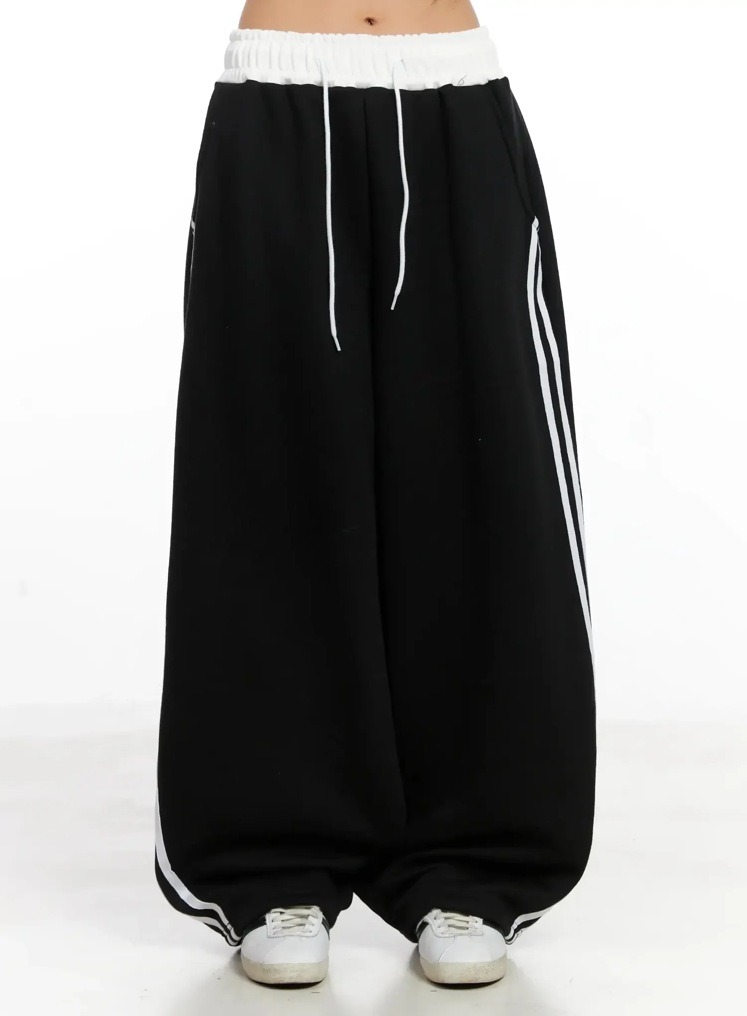 Fleece Baggy Drawstring Sweatpants IN528 - Image 2