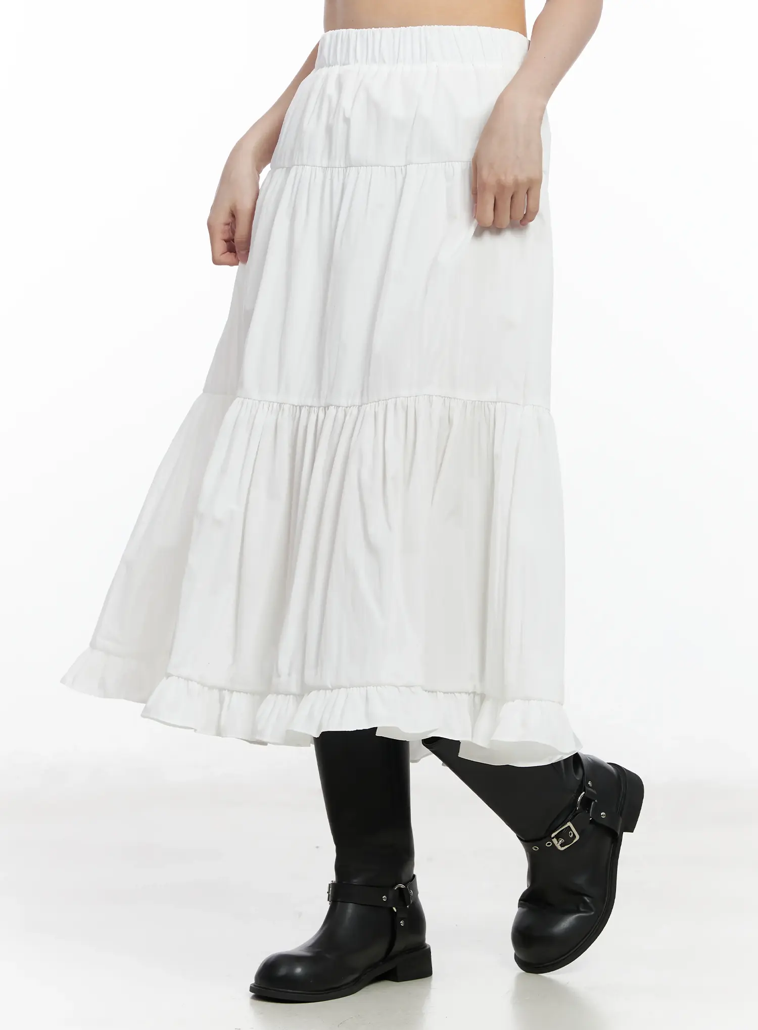 Flowy Layered Maxi Skirt IF520 - Image 5