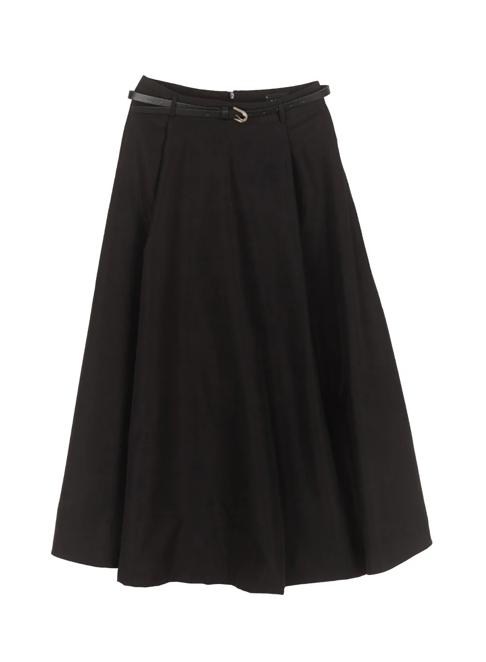 Flowy Pintuck Flare Maxi Skirt with Belt CA501 - Image 11