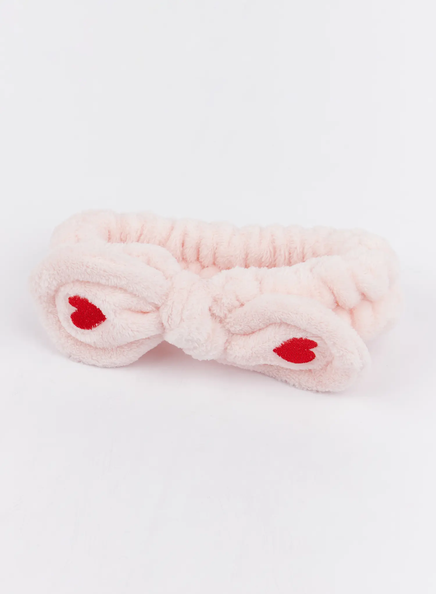 Fluffy Heart Bow Headband IM527
