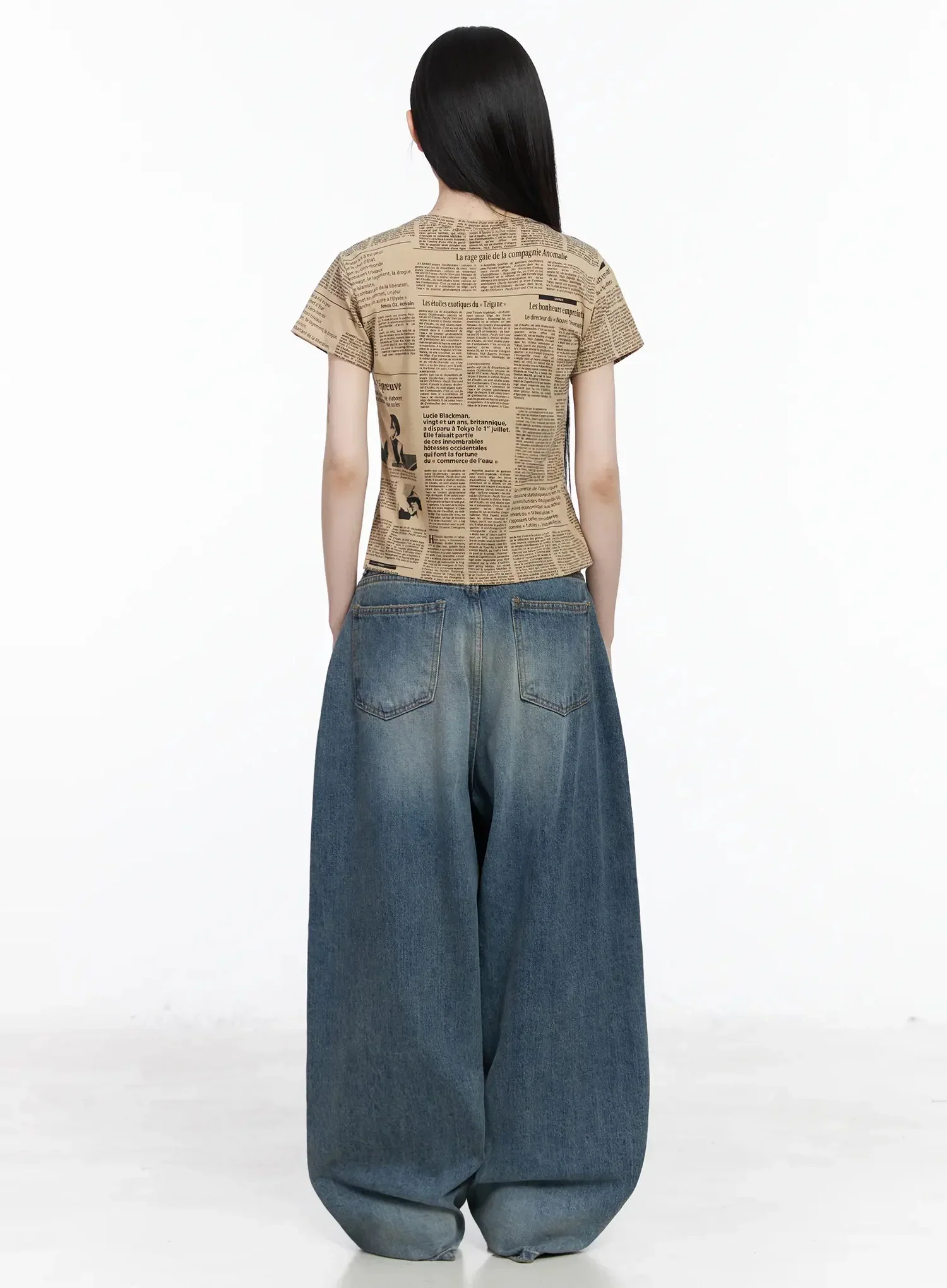 Frankie Distressed Baggy Jeans IY511 - Image 9