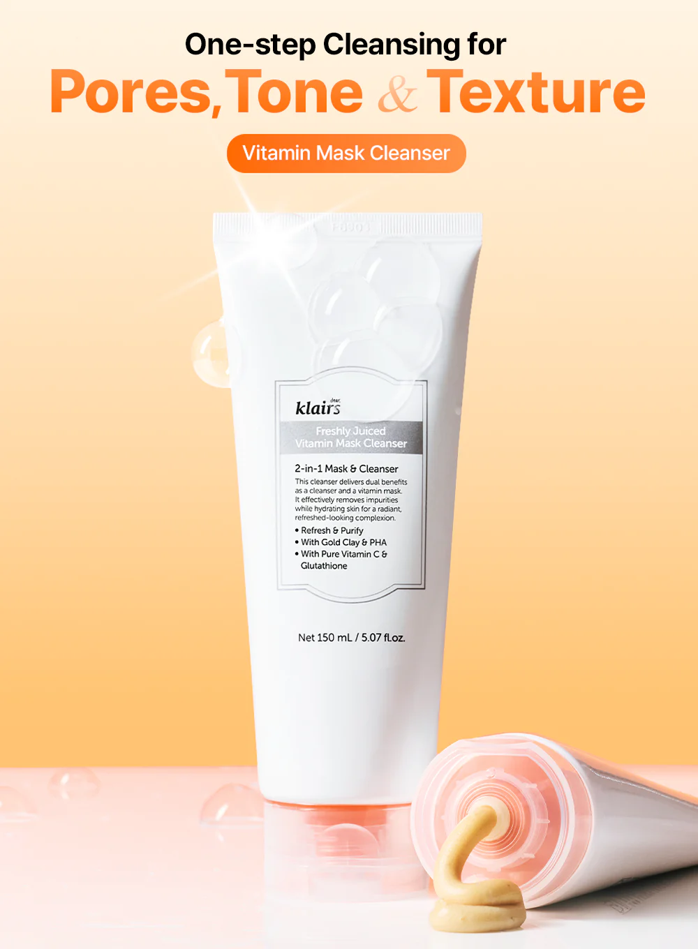 Freshly Juiced Vitamin Mask Cleanser (20ml) - Image 2