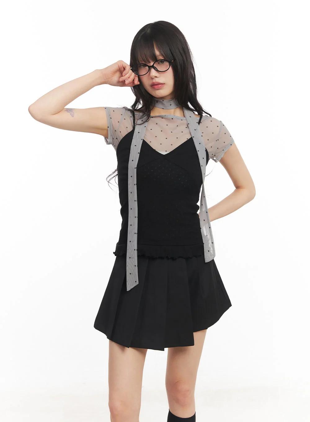 Frill-Trim Cami Top CA523 - Image 10