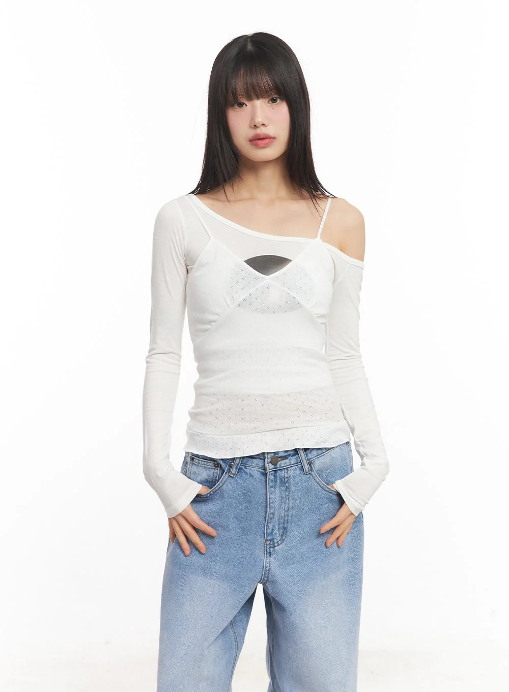 Frill-Trim Cami Top CA523 - Image 12