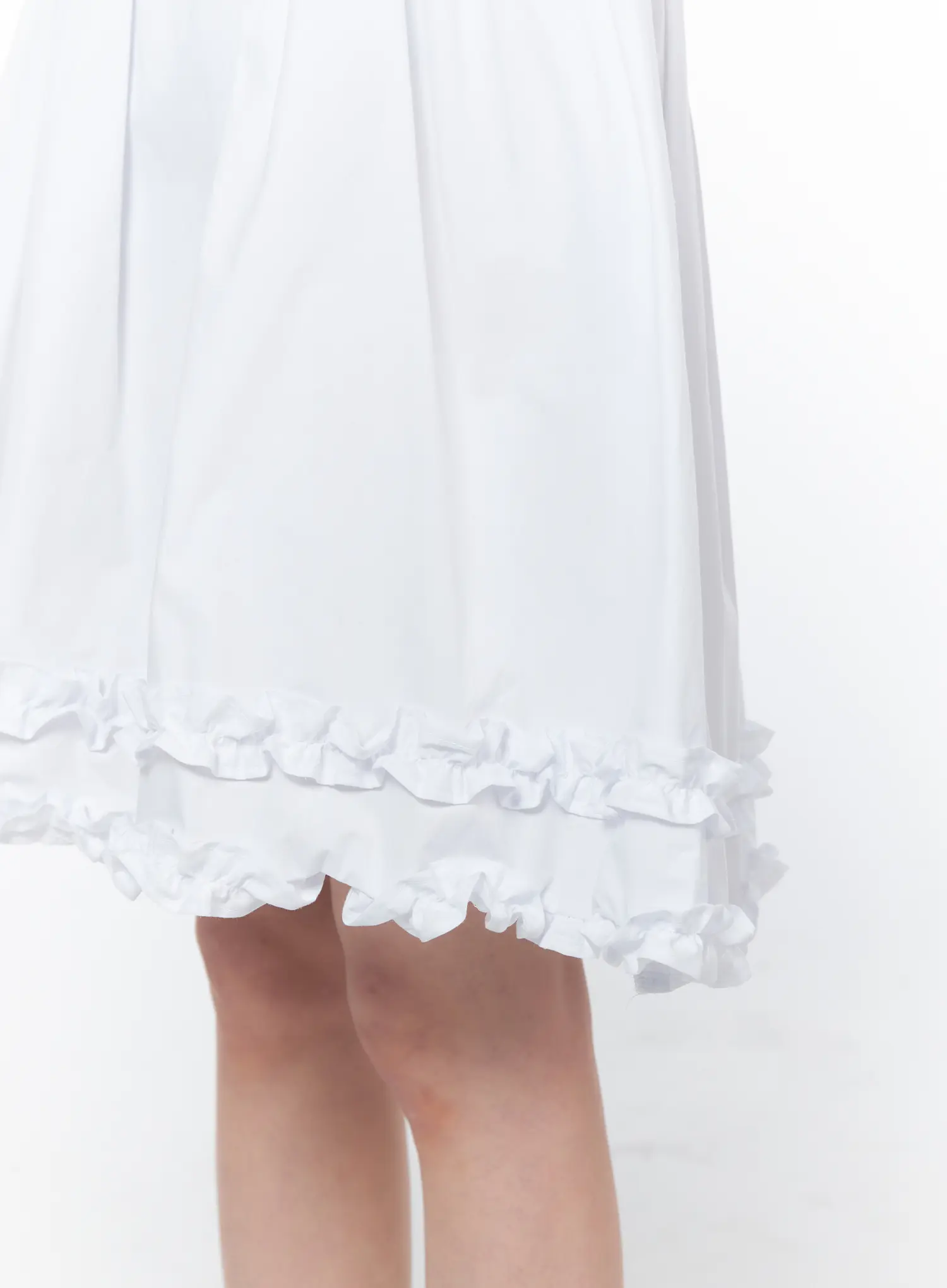 Frilled Shirred Midi Skirt CA528 - Image 3