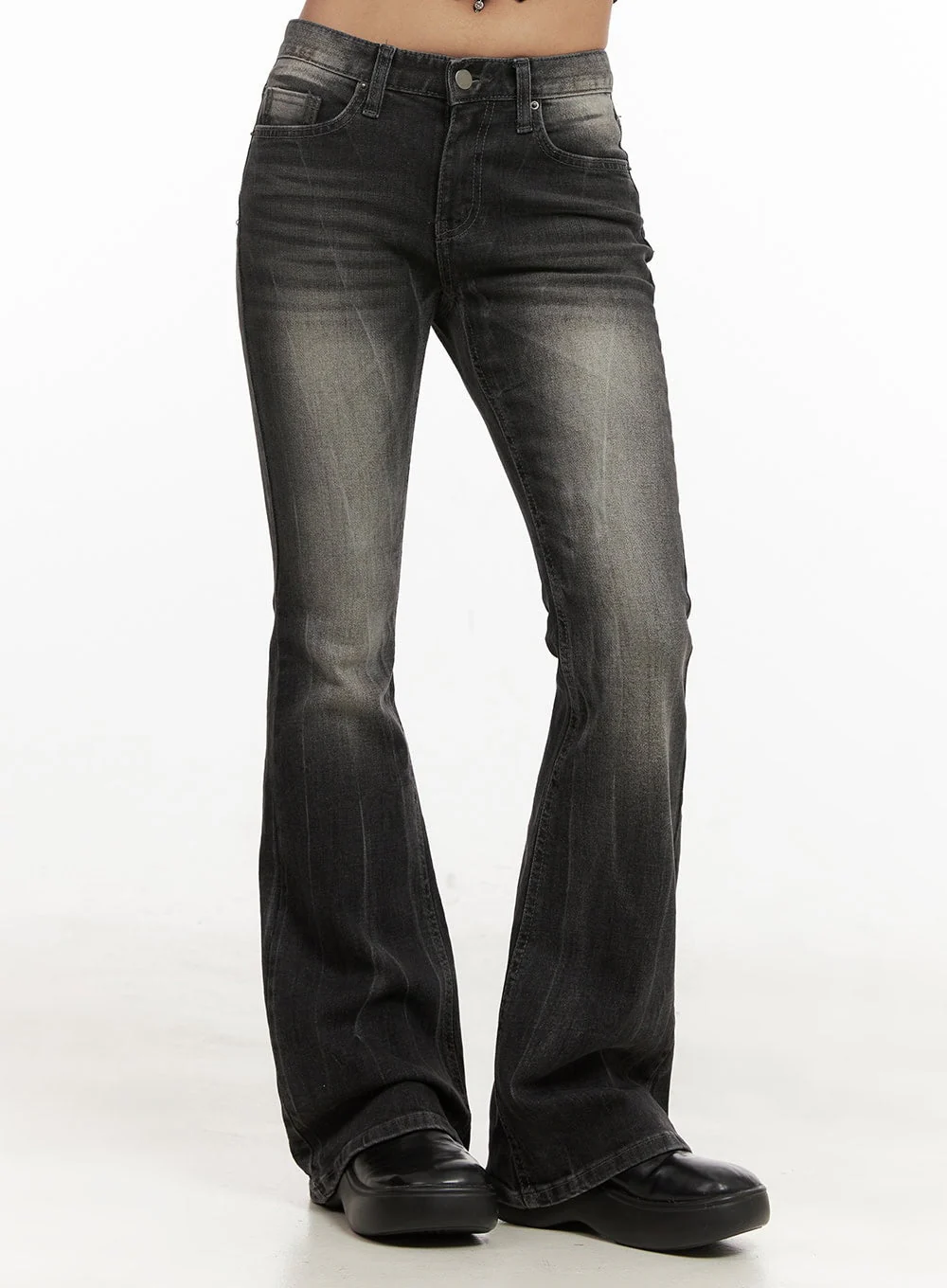 Georgina Low-Rise Flared Jeans CJ507 - Image 7