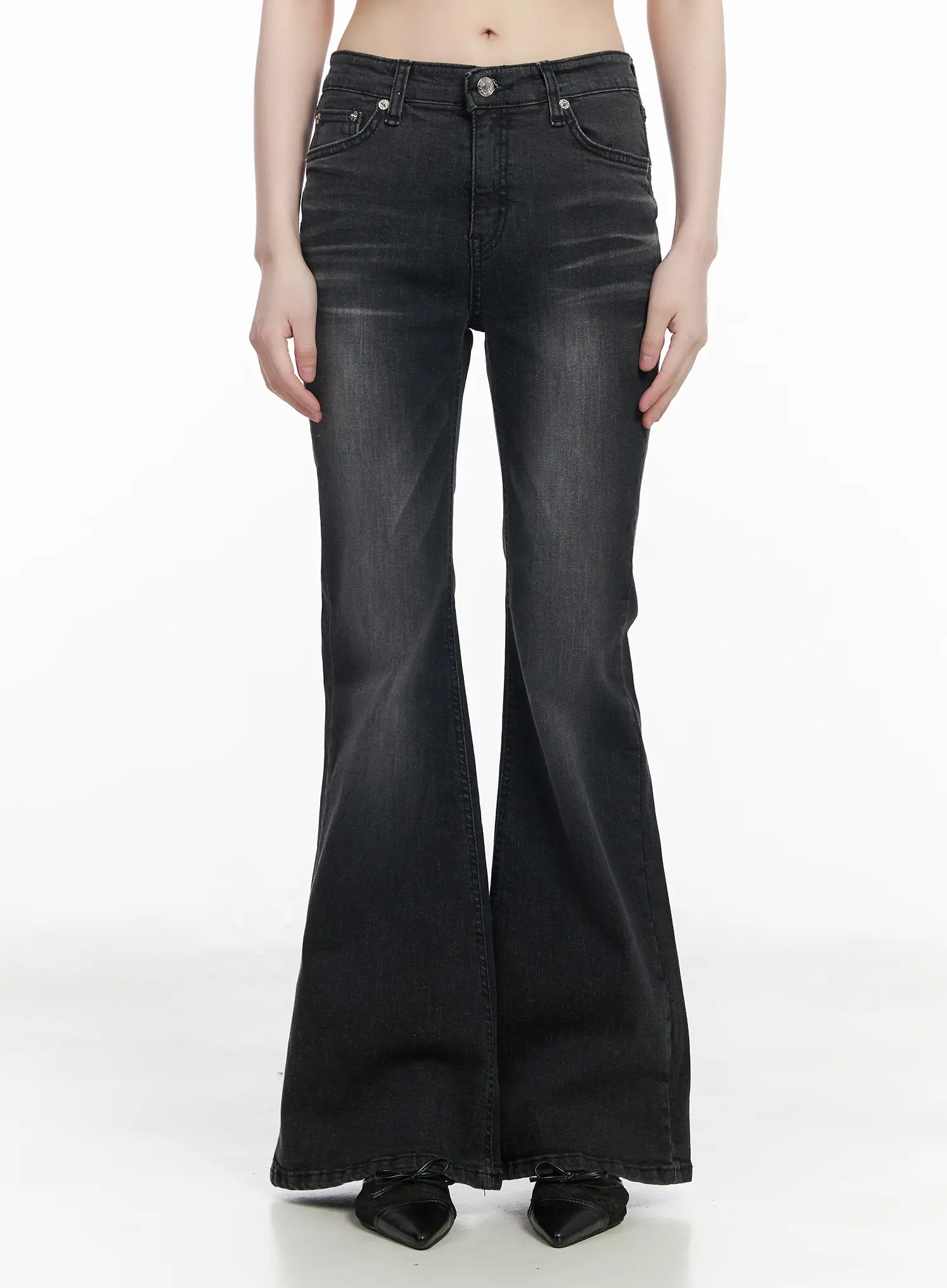 Gio Washed Bootcut Jeans CM524