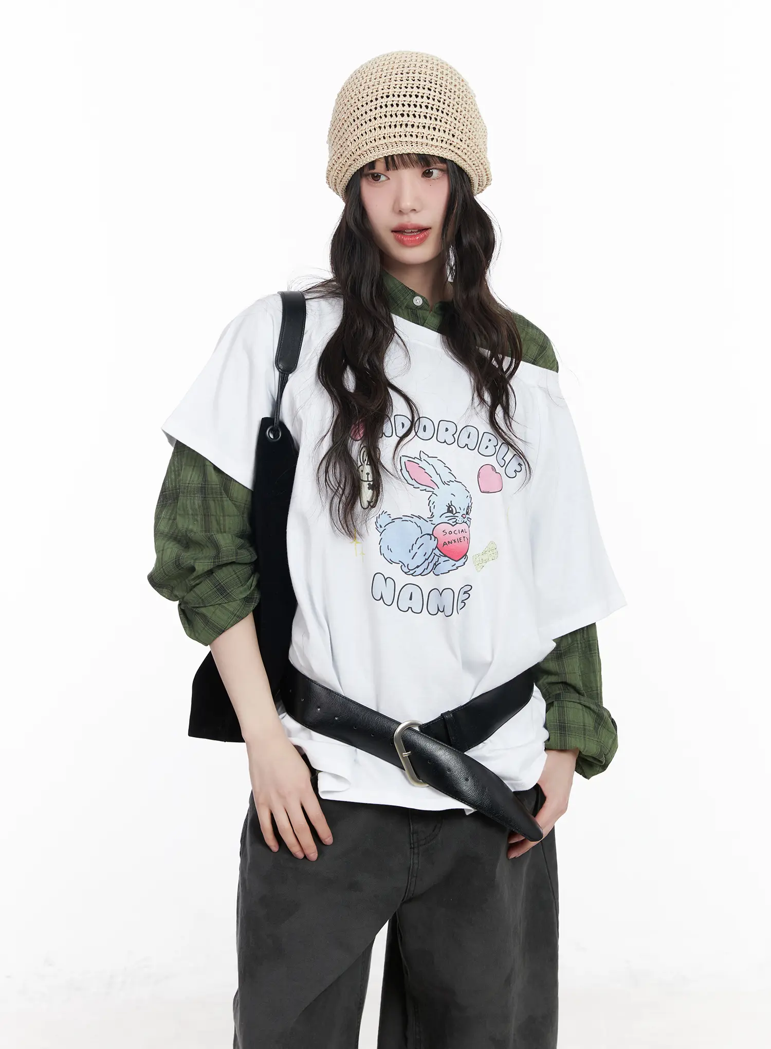 Graphic Bunny Off-Shoulder Top CM526 - Image 8