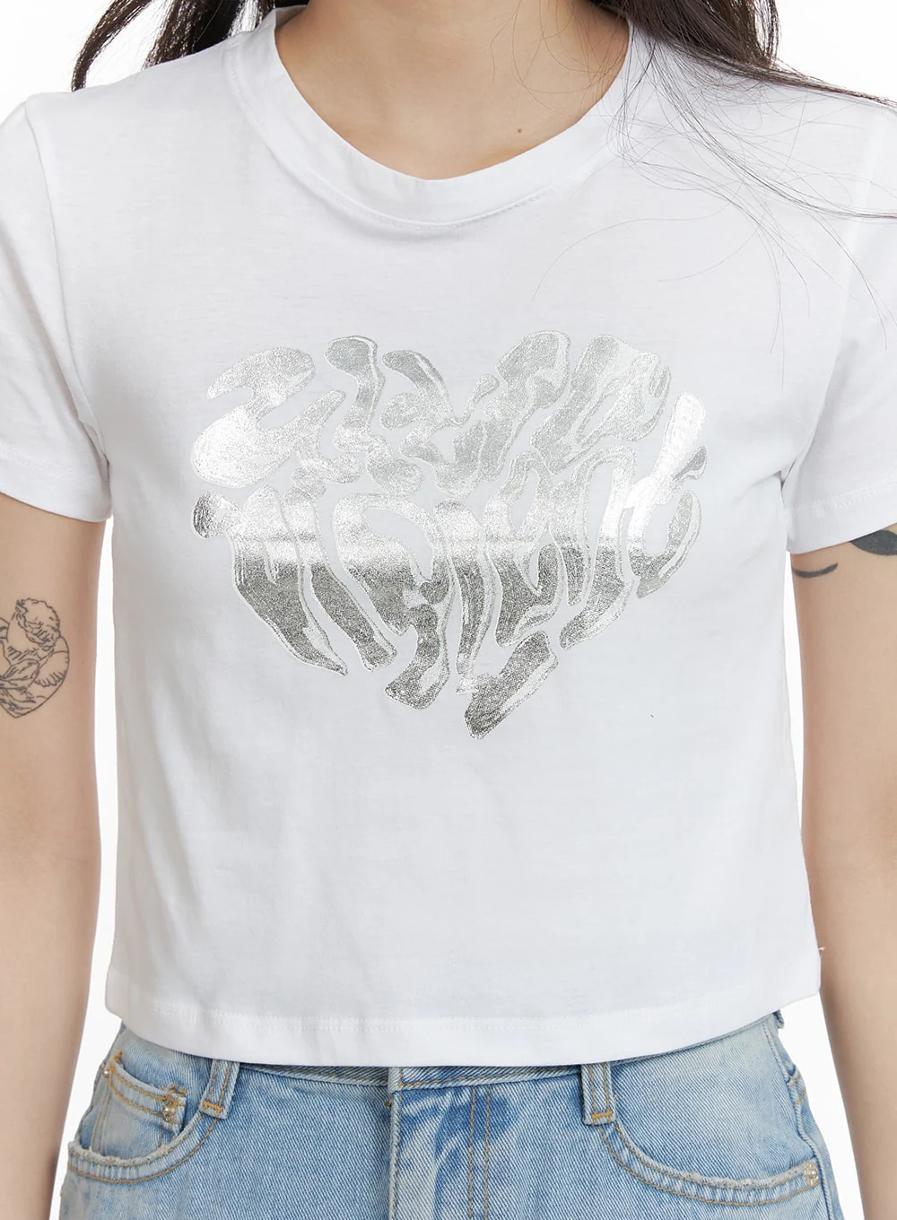 Graphic Crop Tee CM426 - Image 2