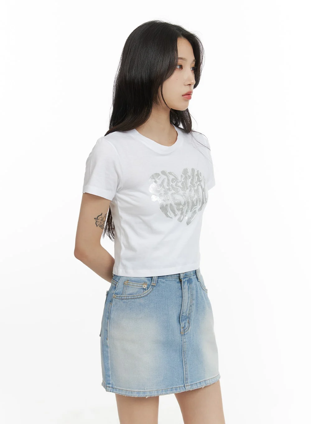 Graphic Crop Tee CM426 - Image 4