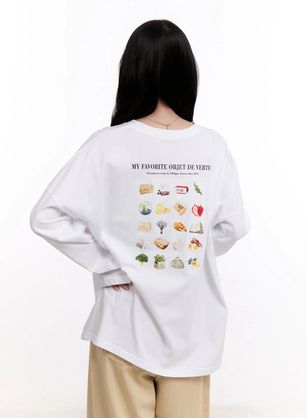 Graphic Oversize Long-Sleeve T-Shirt CM527 - Image 8