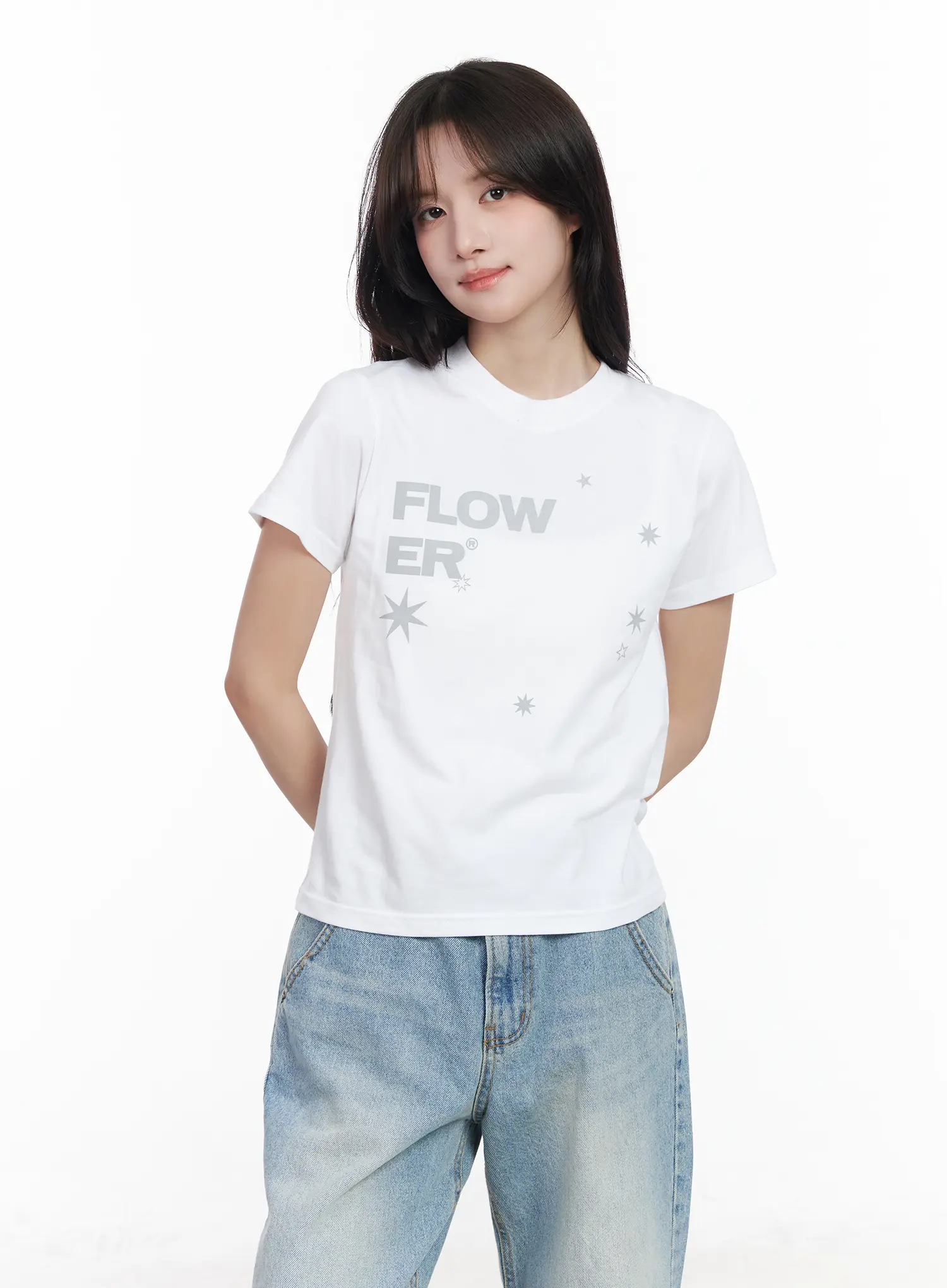 Graphic Print Crewneck T-Shirt CM527 - Image 10