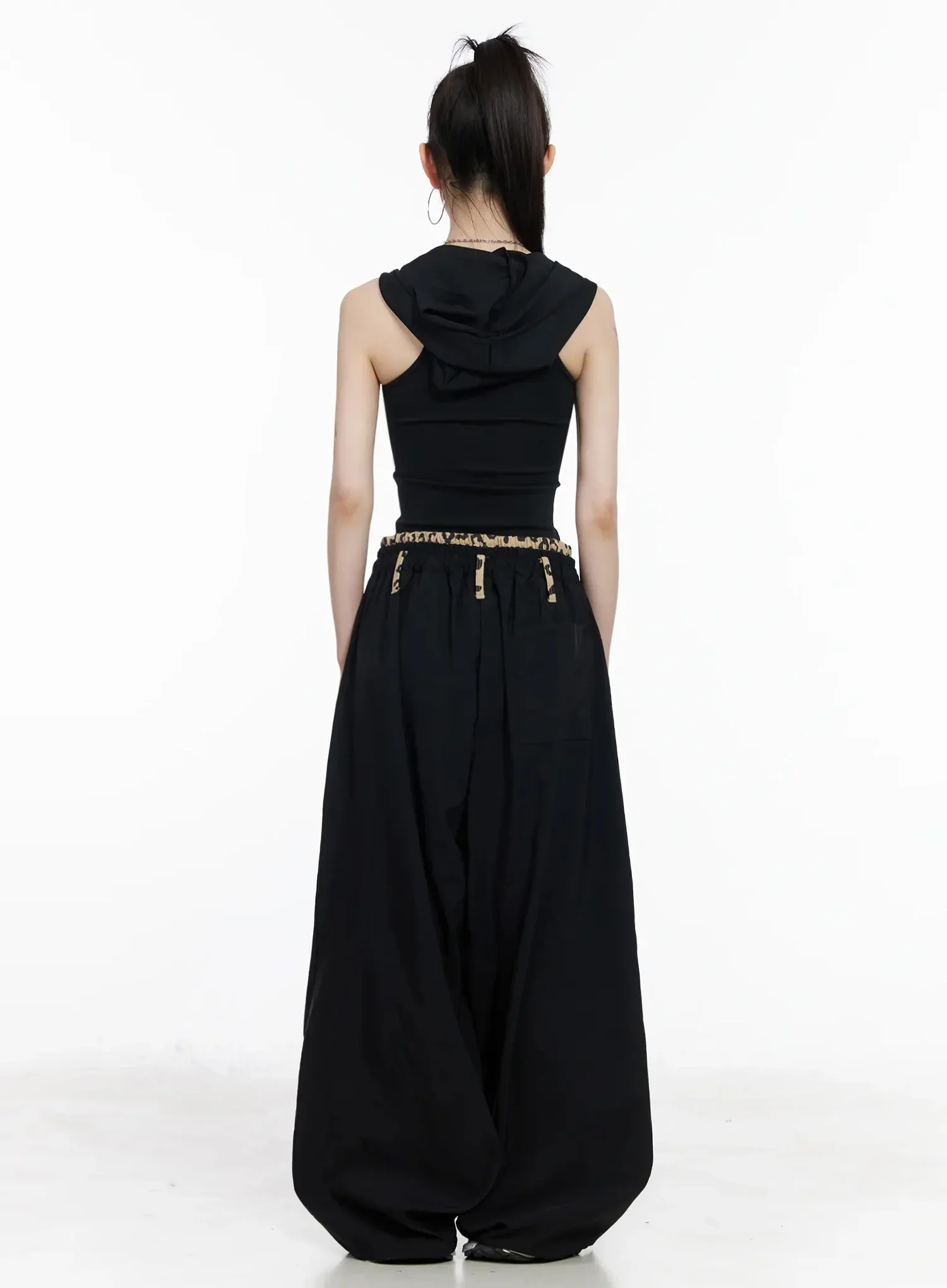 Graphic Trim Wide-Leg Pants IY511 - Image 8