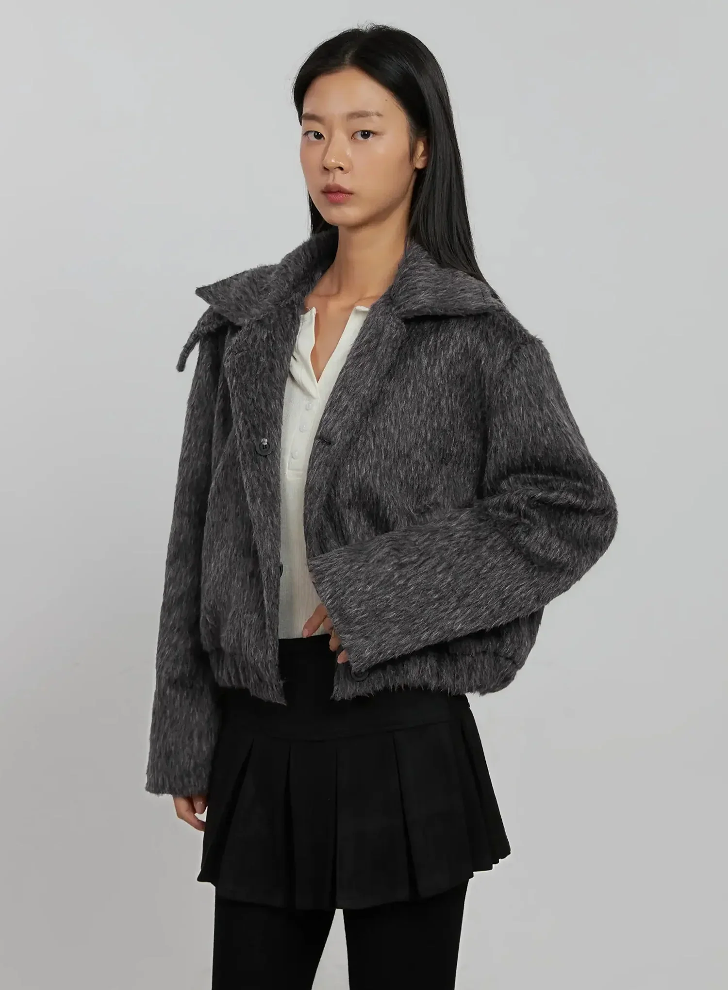 High Neck Zip Up Jacket IJ509 - Image 13