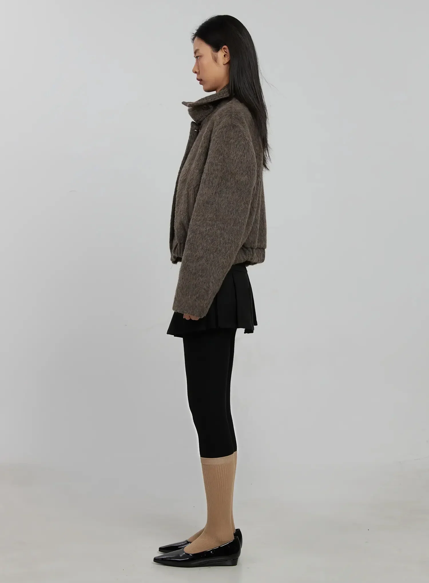 High Neck Zip Up Jacket IJ509 - Image 6