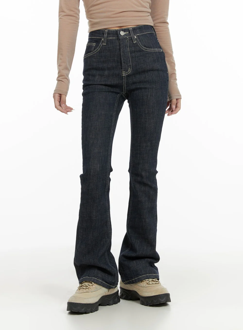 High Rise Slim-Fit Bootcut Jeans CA403 - Image 4