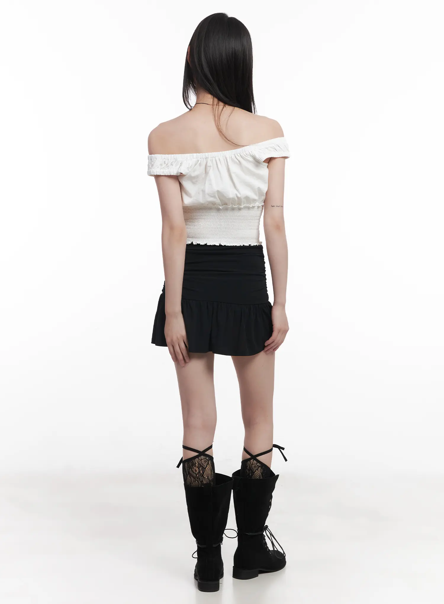 High-Waist Flared Mini Skirt CU519 - Image 7