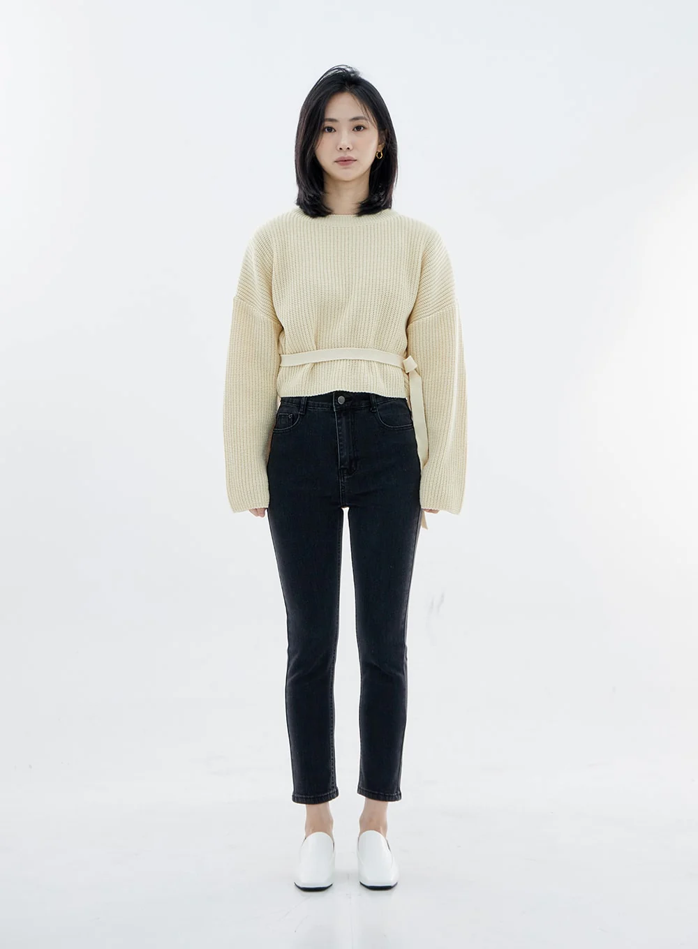 High Waist Long Skinny Pants OO04 - Image 10