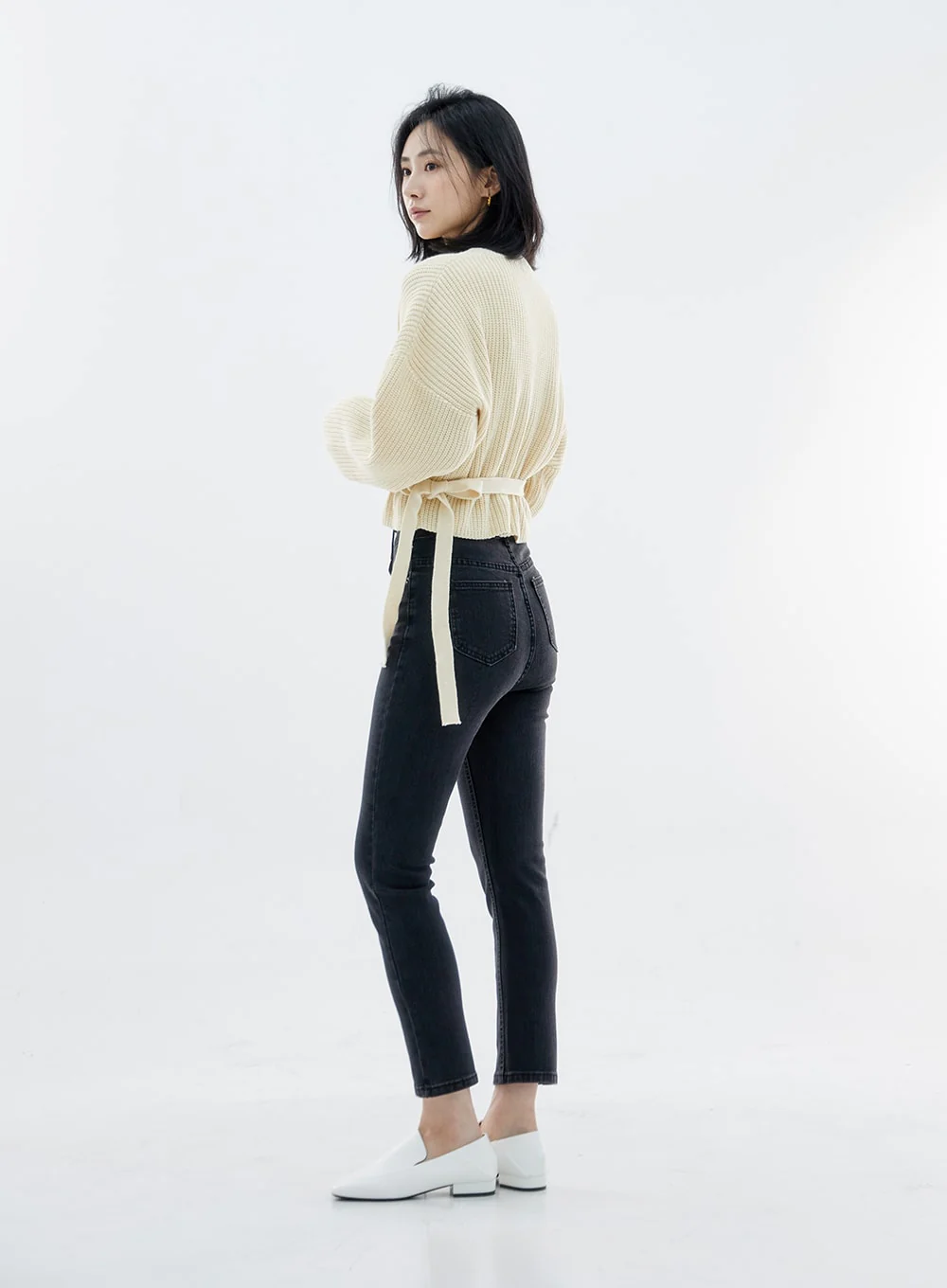 High Waist Long Skinny Pants OO04 - Image 11