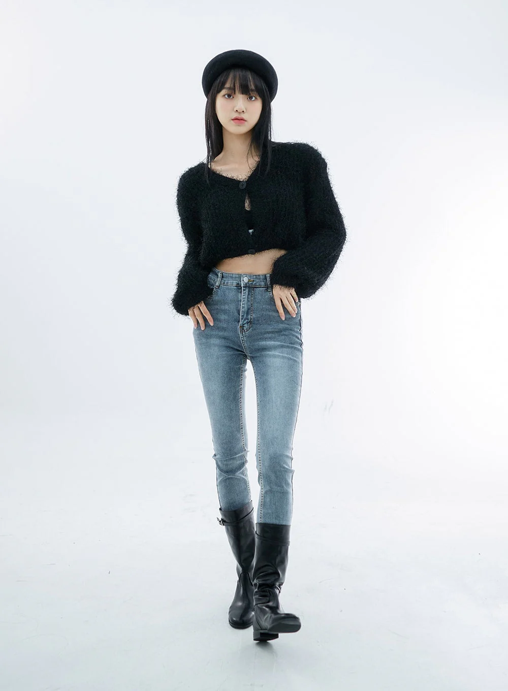 High Waist Long Skinny Pants OO04 - Image 5