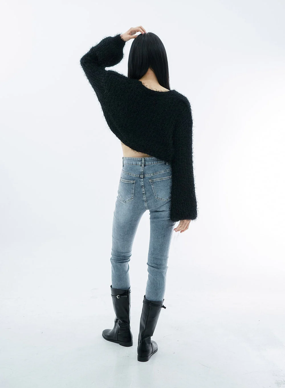 High Waist Long Skinny Pants OO04 - Image 7