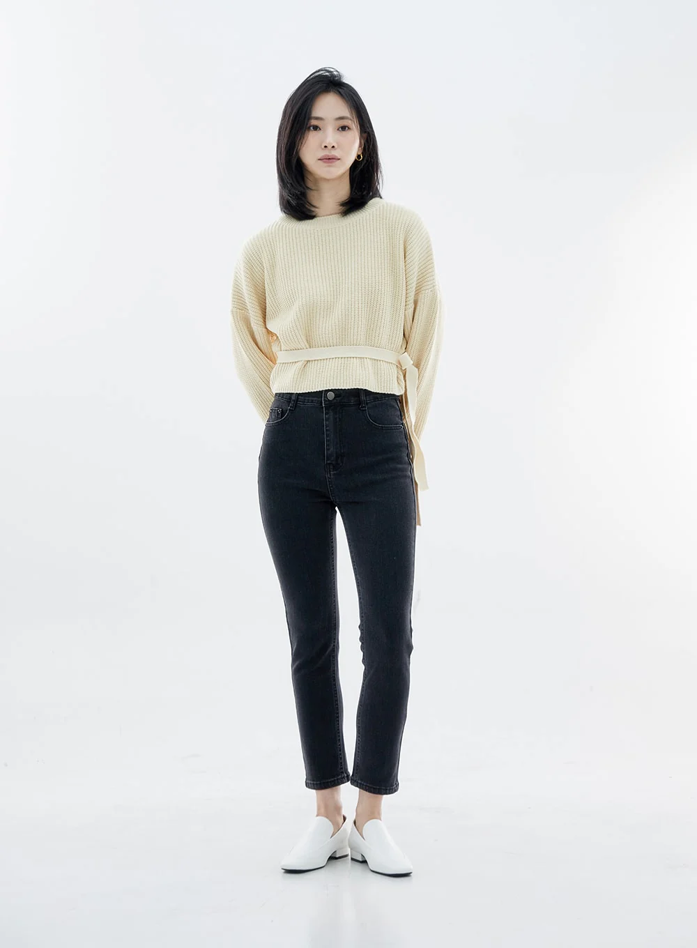 High Waist Long Skinny Pants OO04 - Image 9