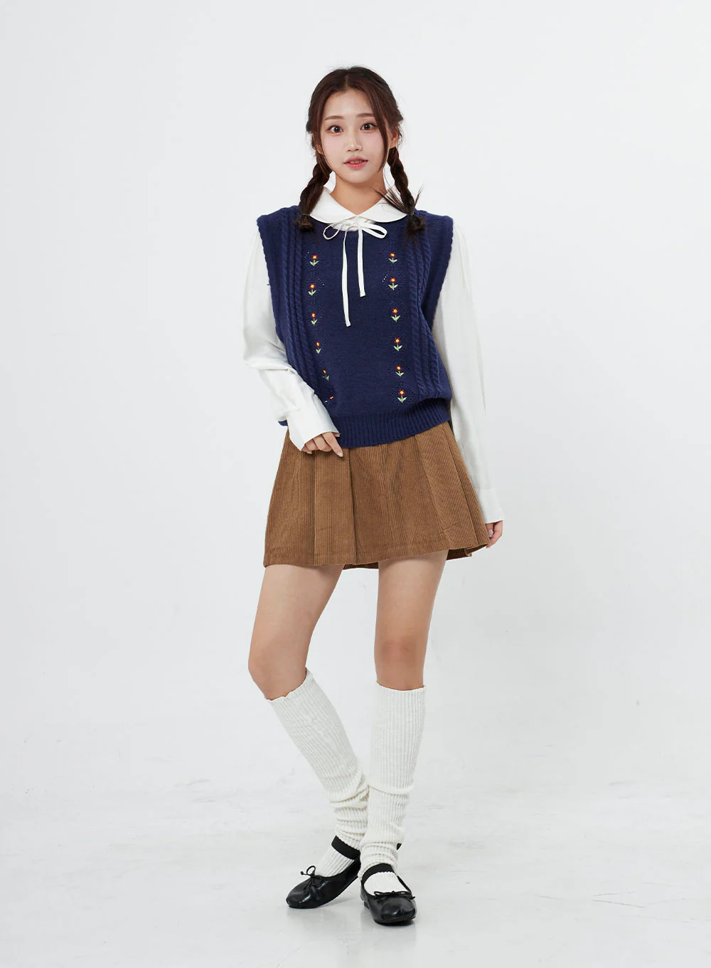 High Waist Pleated Mini Skirt BO12 - Image 6