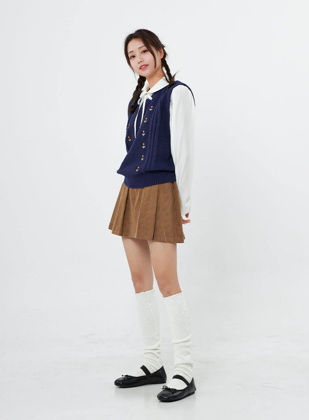 High Waist Pleated Mini Skirt BO12 - Image 7