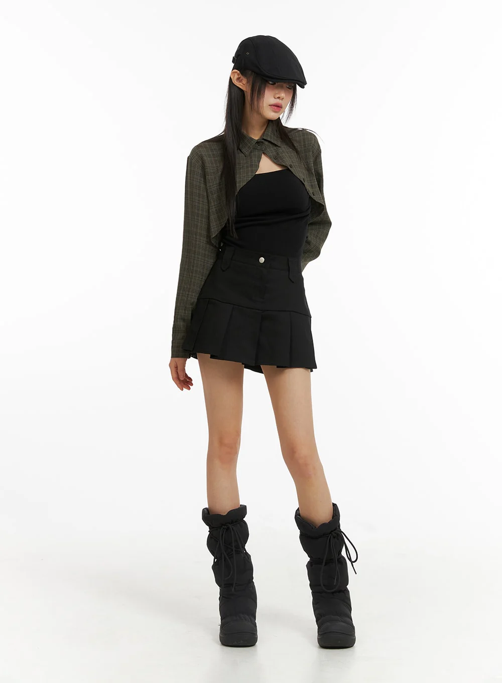 High Waist Pleated Mini Skirt CJ317 - Image 12