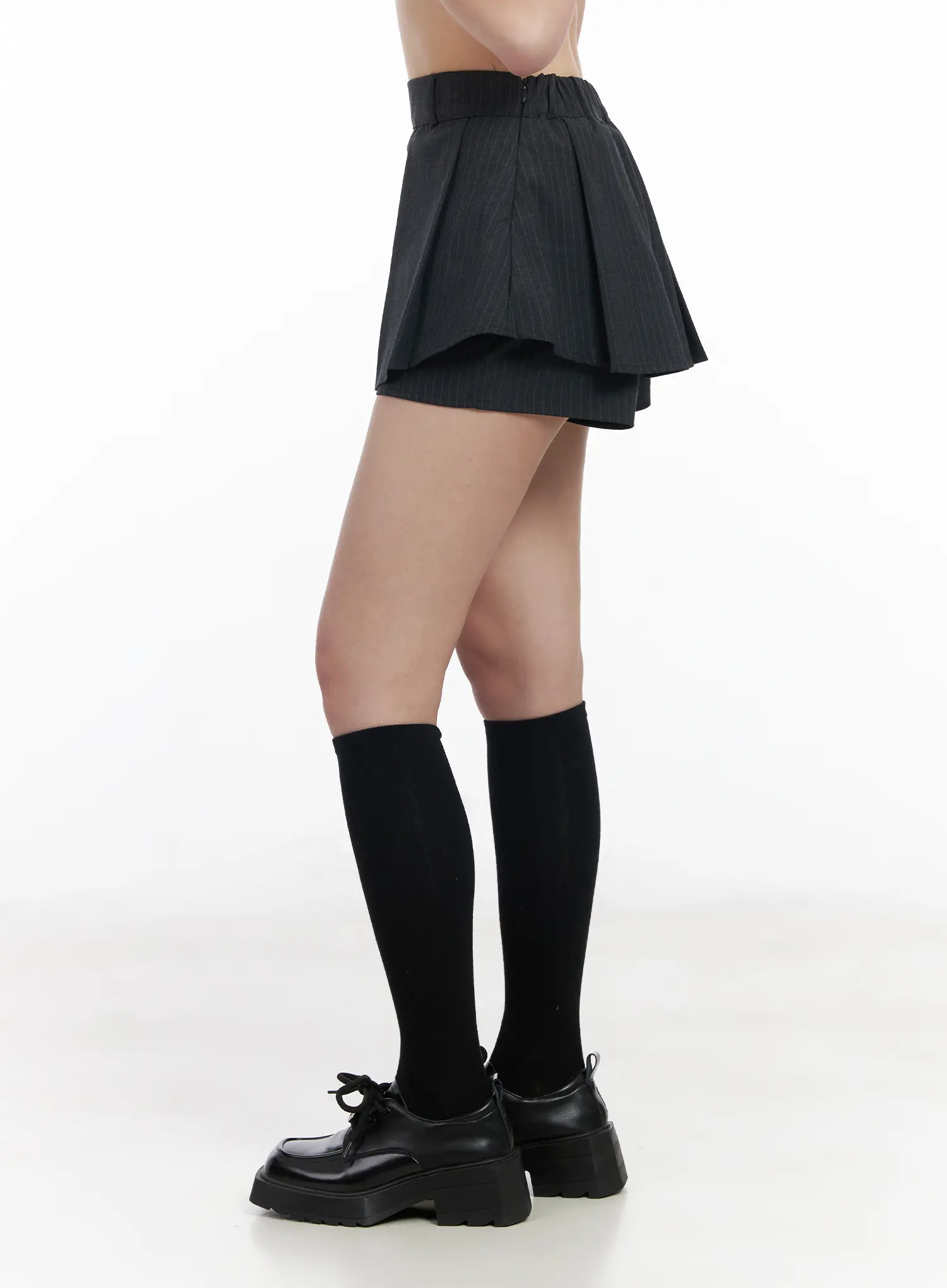 High-Waist Pleated Mini Skort CM512 - Image 6