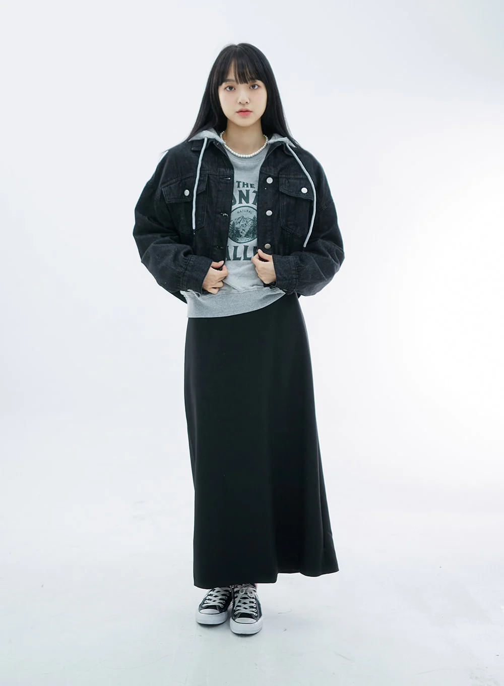 High Waist Simple Maxi Long Skirt OO04 - Image 7