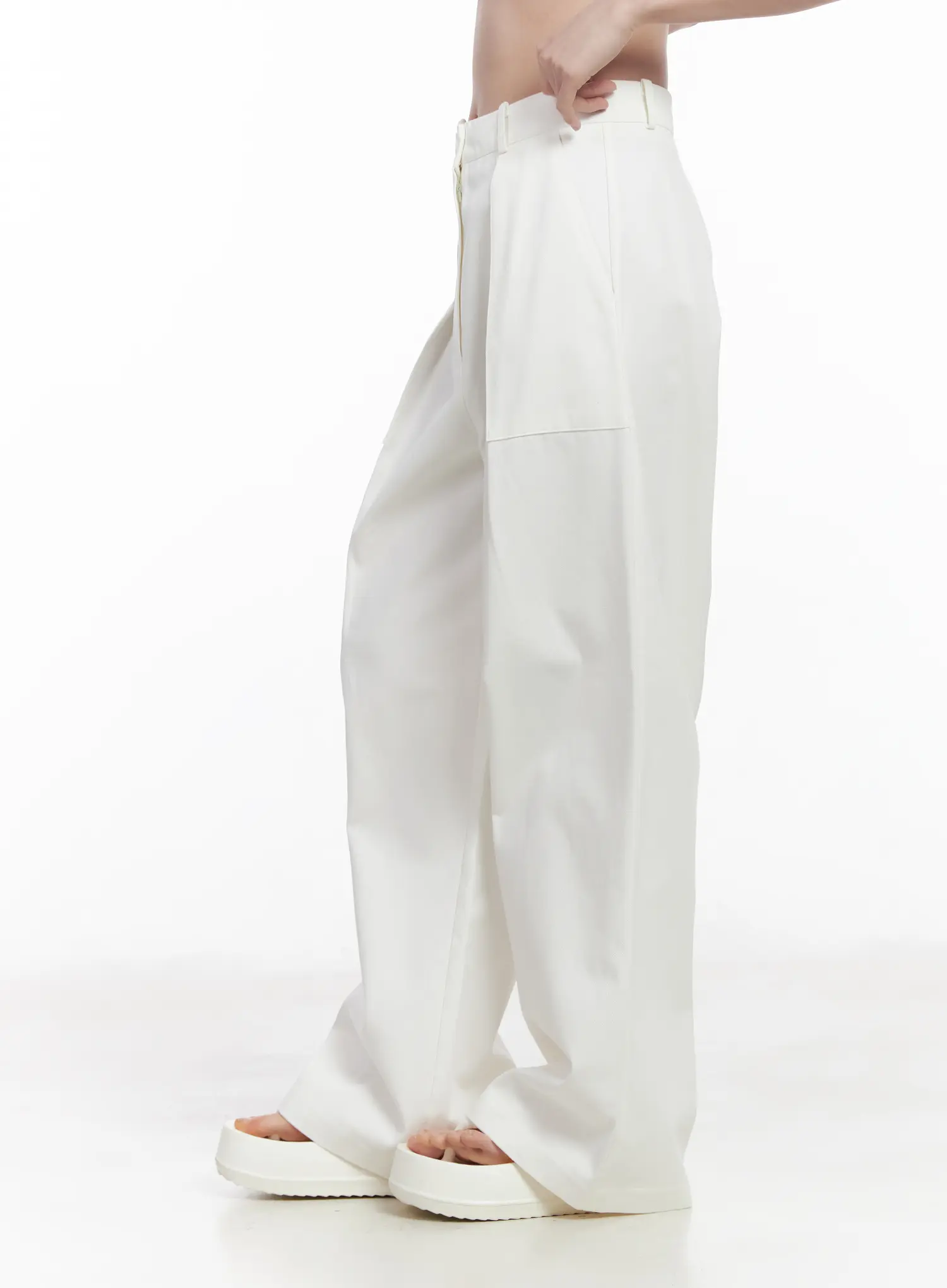 High-Waist Wide Leg Trousers CA510 - Image 4