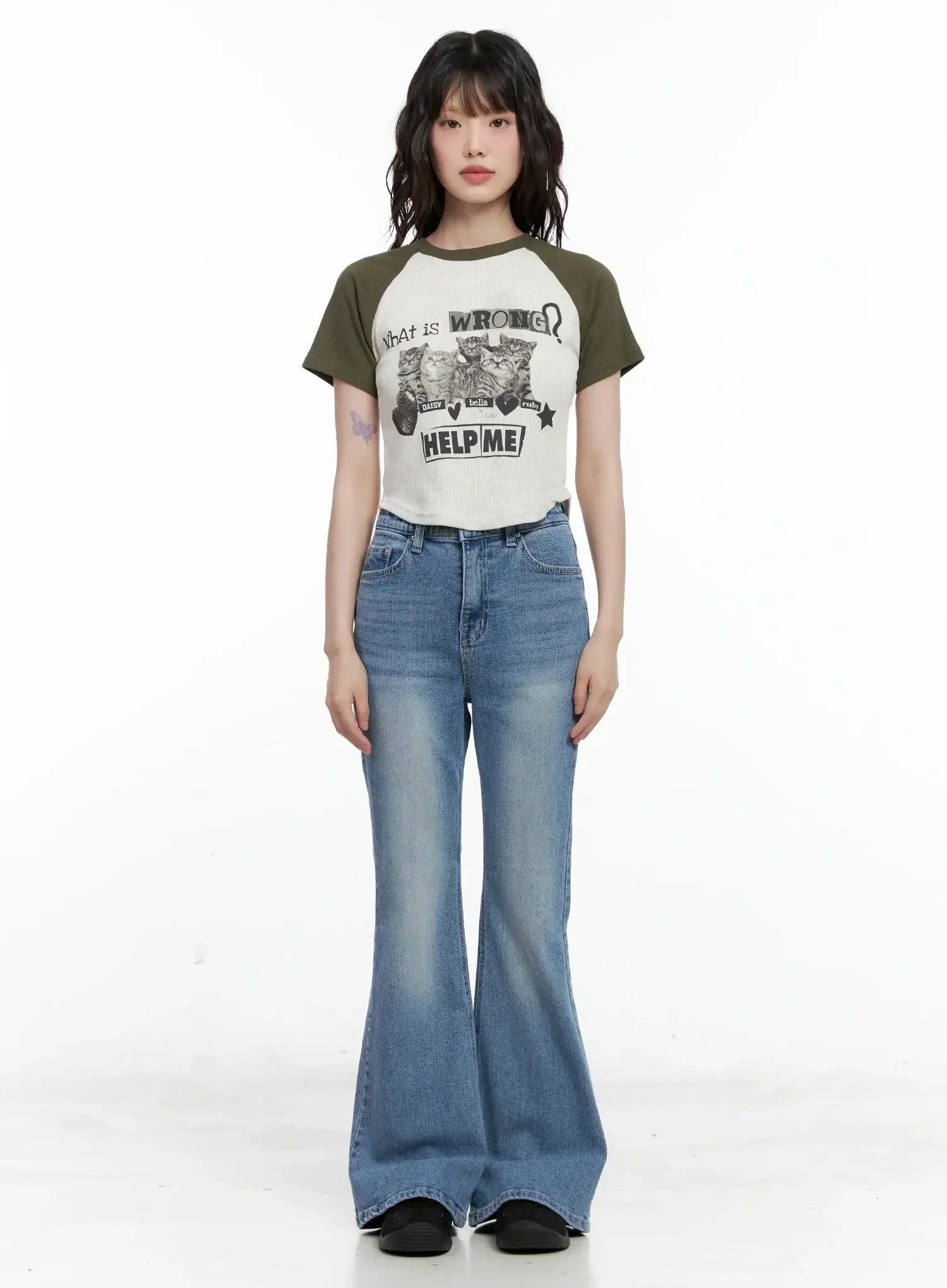 Hikaru High-Waist Flare Jeans IL531 - Image 3