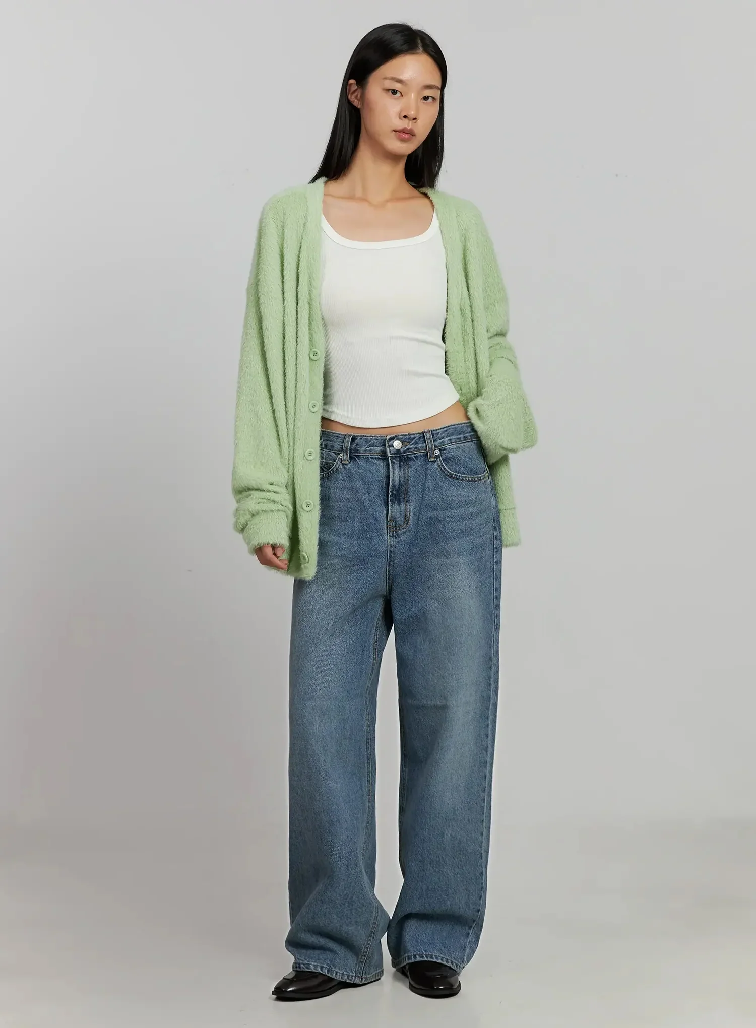 Inka Washed Wide-Leg Jeans IJ502 - Image 3