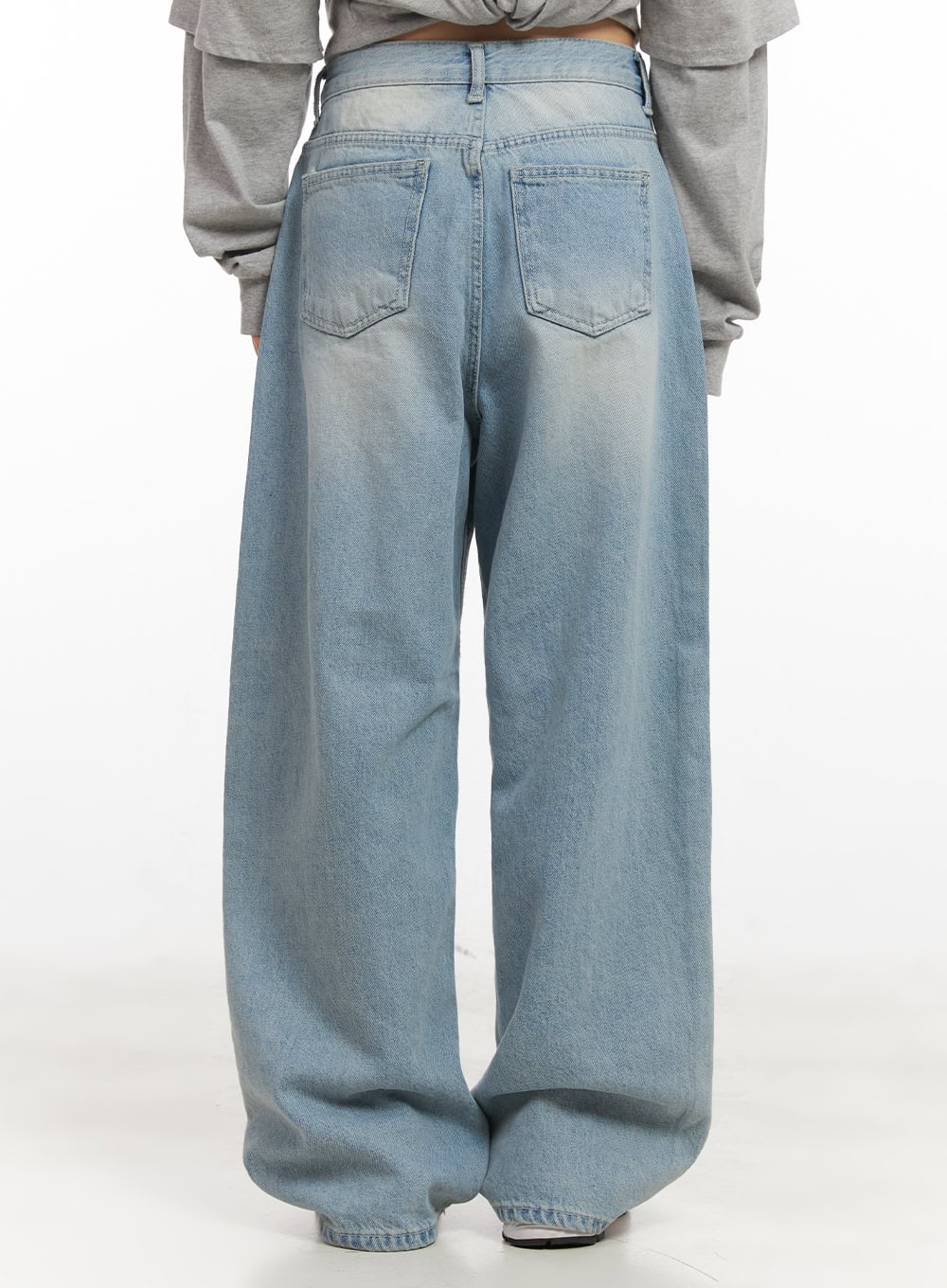 Isabelle Washed Wide-Leg Jeans CJ528 - Image 5