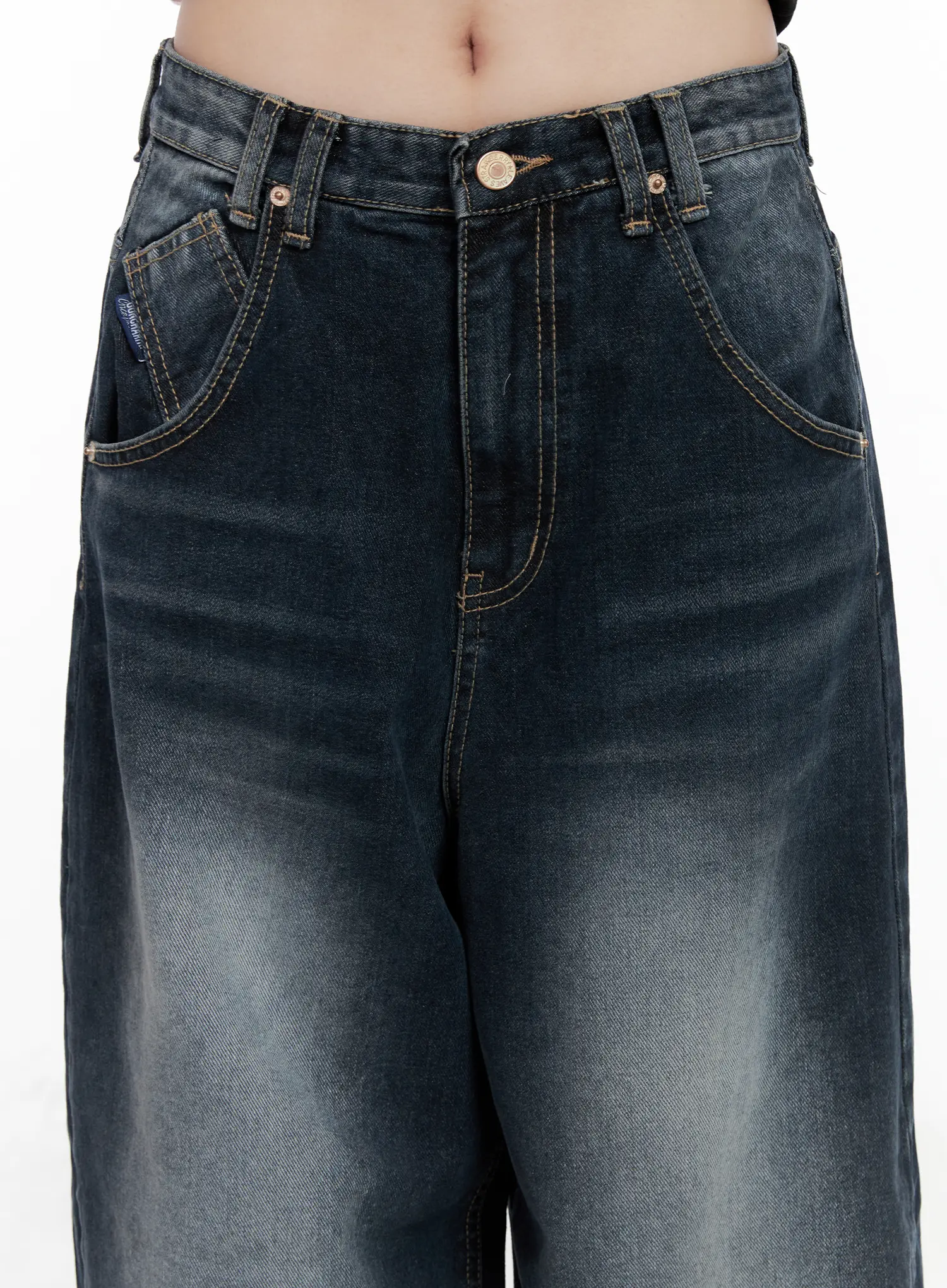 Isla Washed Baggy Jeans CO521 - Image 9