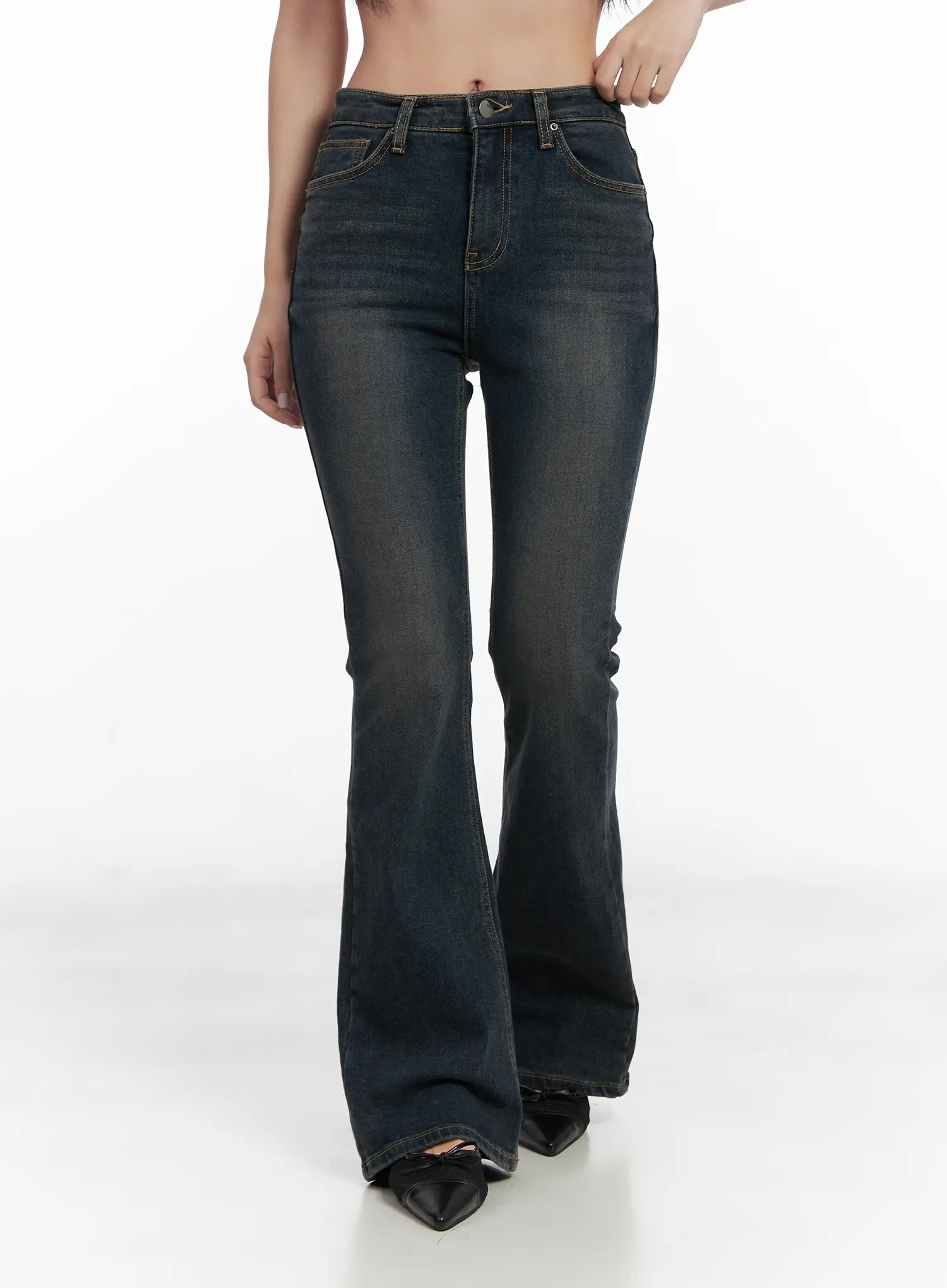 Jay Dark-Wash Bootcut Jeans CD501 - Image 10