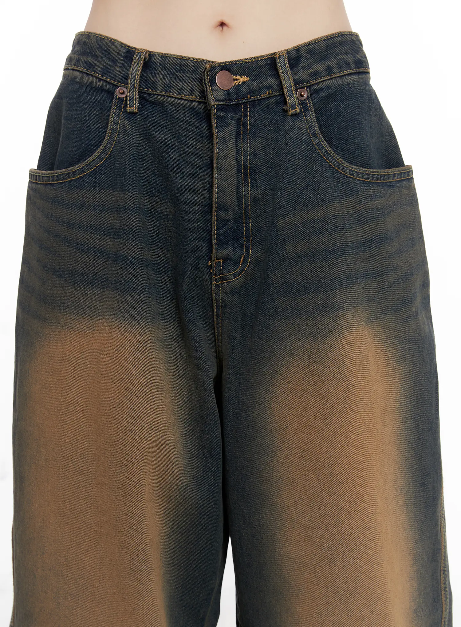 Jaycee Vintage Wash Baggy Jeans CG519 - Image 3