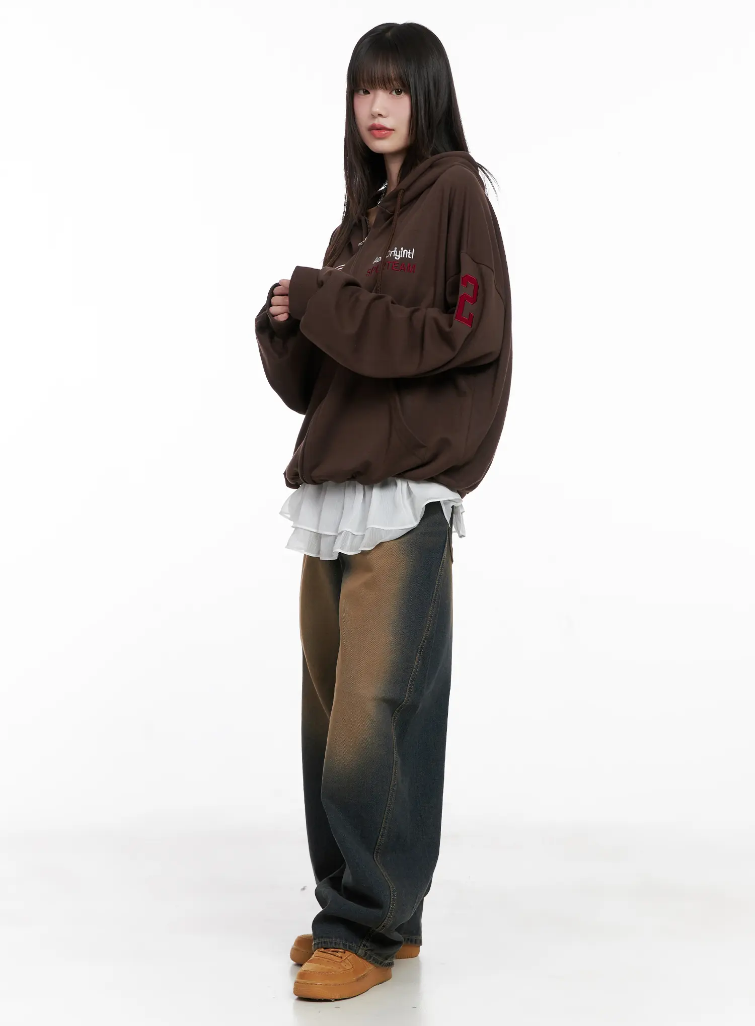 Jaycee Vintage Wash Baggy Jeans CG519 - Image 6