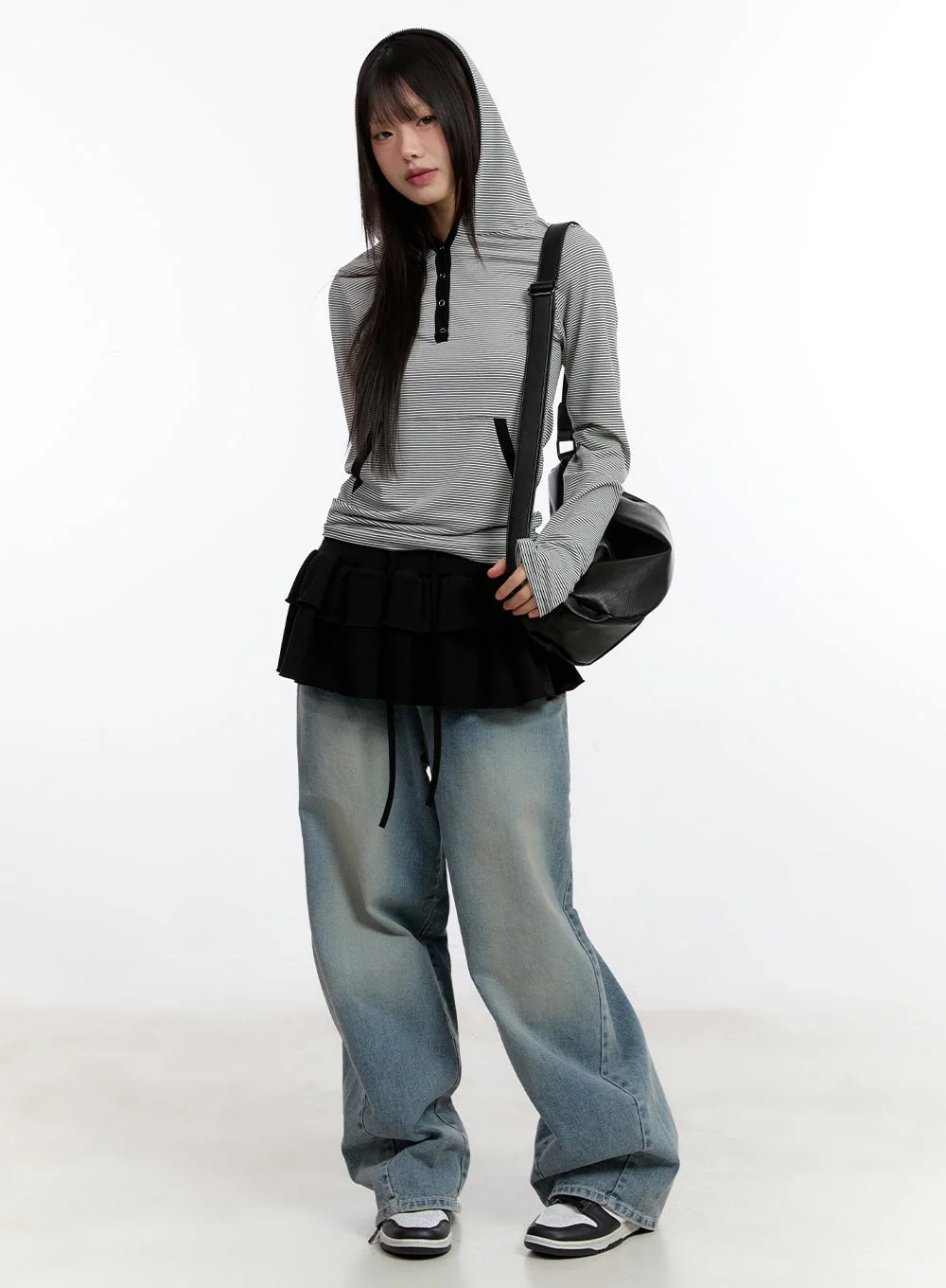 Jillie Washed Baggy Jeans CA508 - Image 2