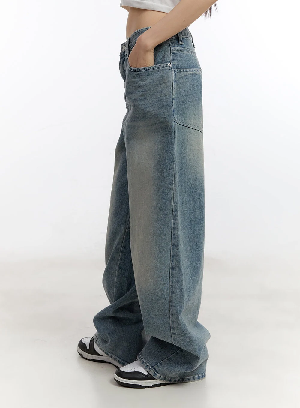 Jillie Washed Baggy Jeans CA508 - Image 7