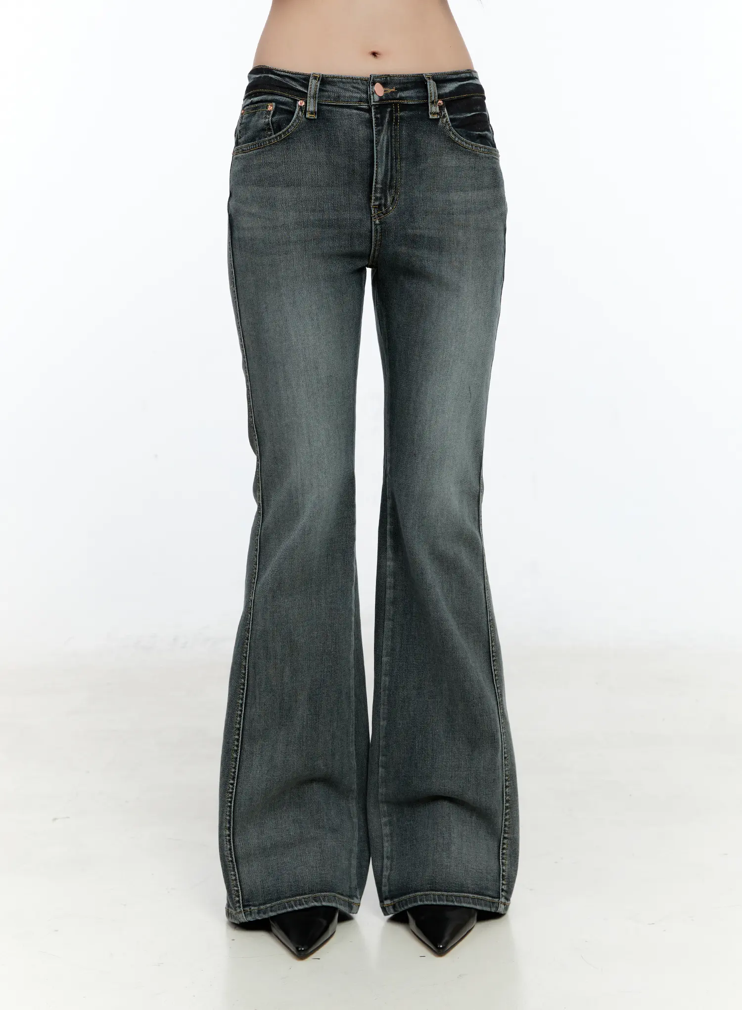 Judith Washed Bootcut Jeans CN517 - Image 11
