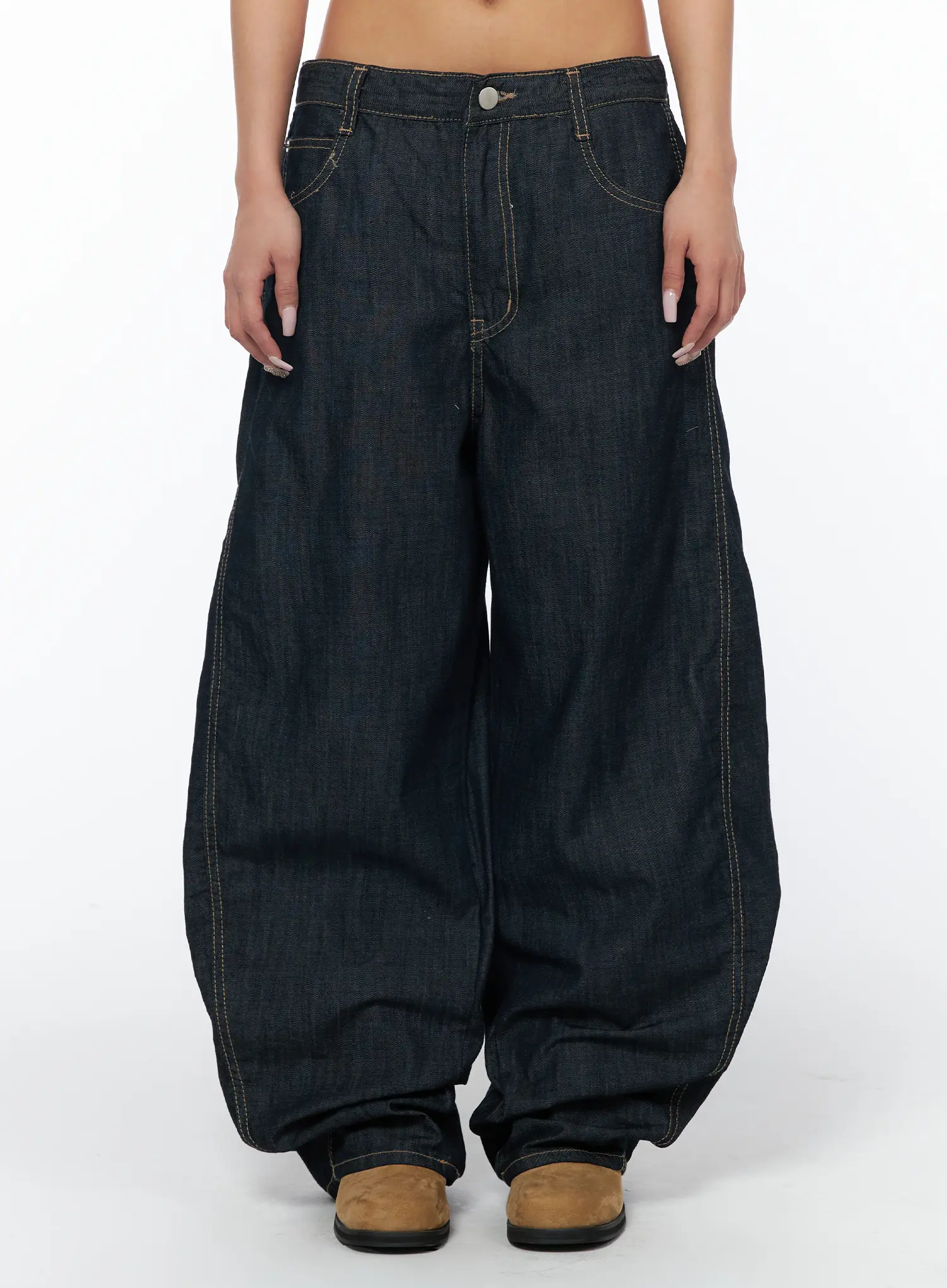 Juju Vintage Style Baggy Jeans CA516