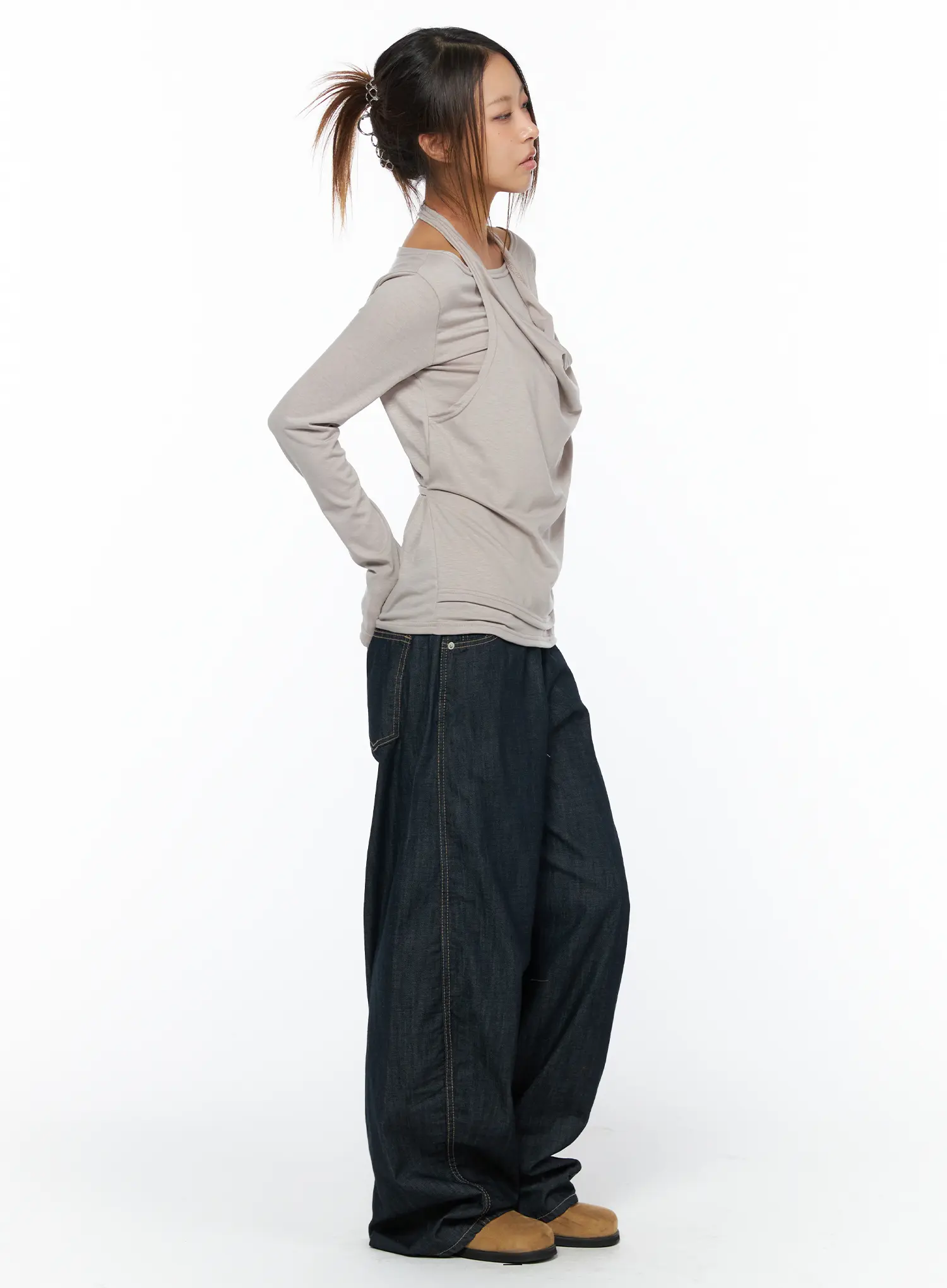 Juju Vintage Style Baggy Jeans CA516 - Image 6